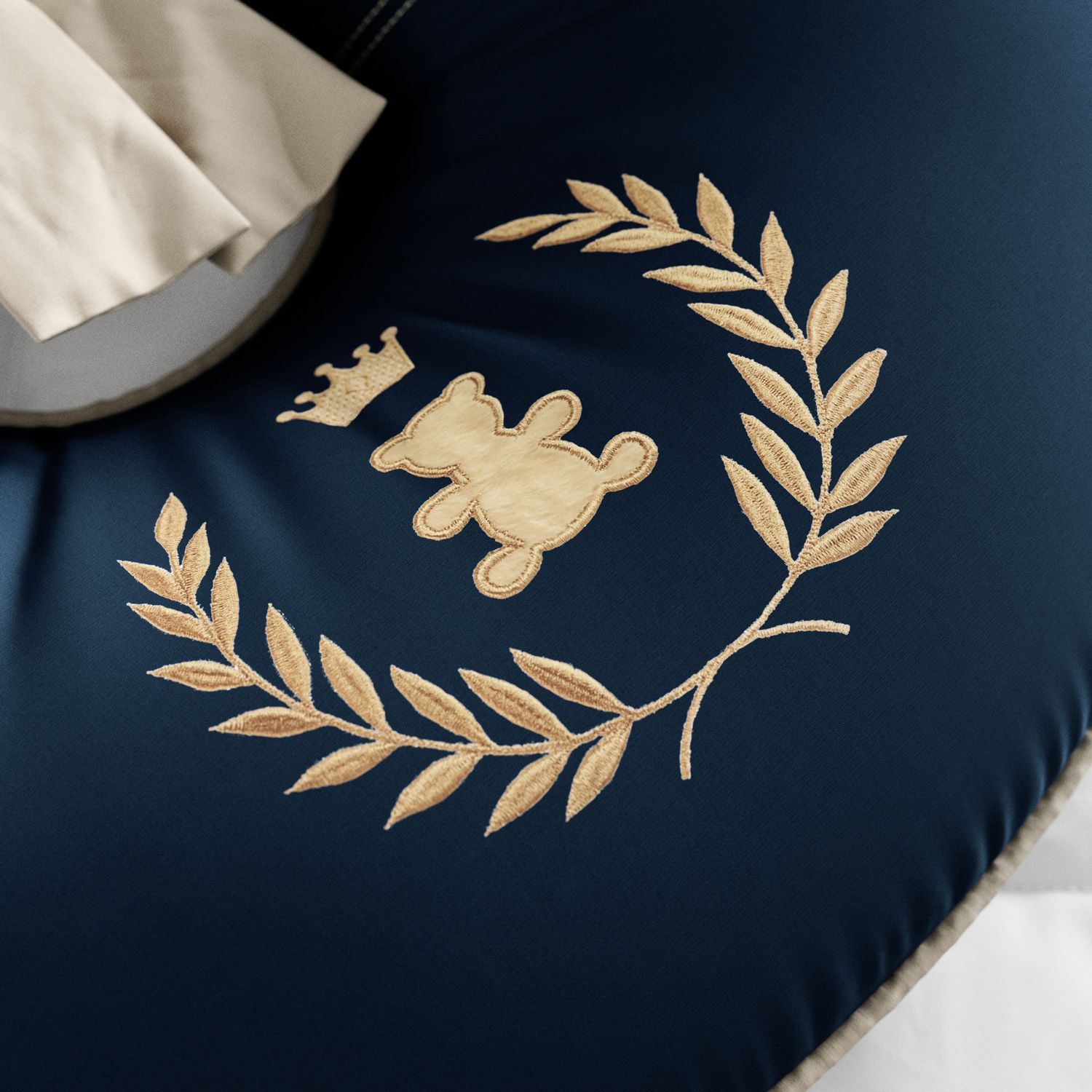 Almofada Amamentação Realeza Marinho Premium