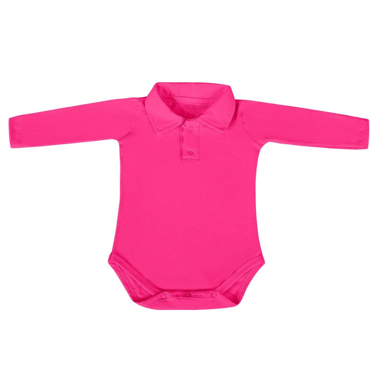 Body Manga Longa Polo Vermelho