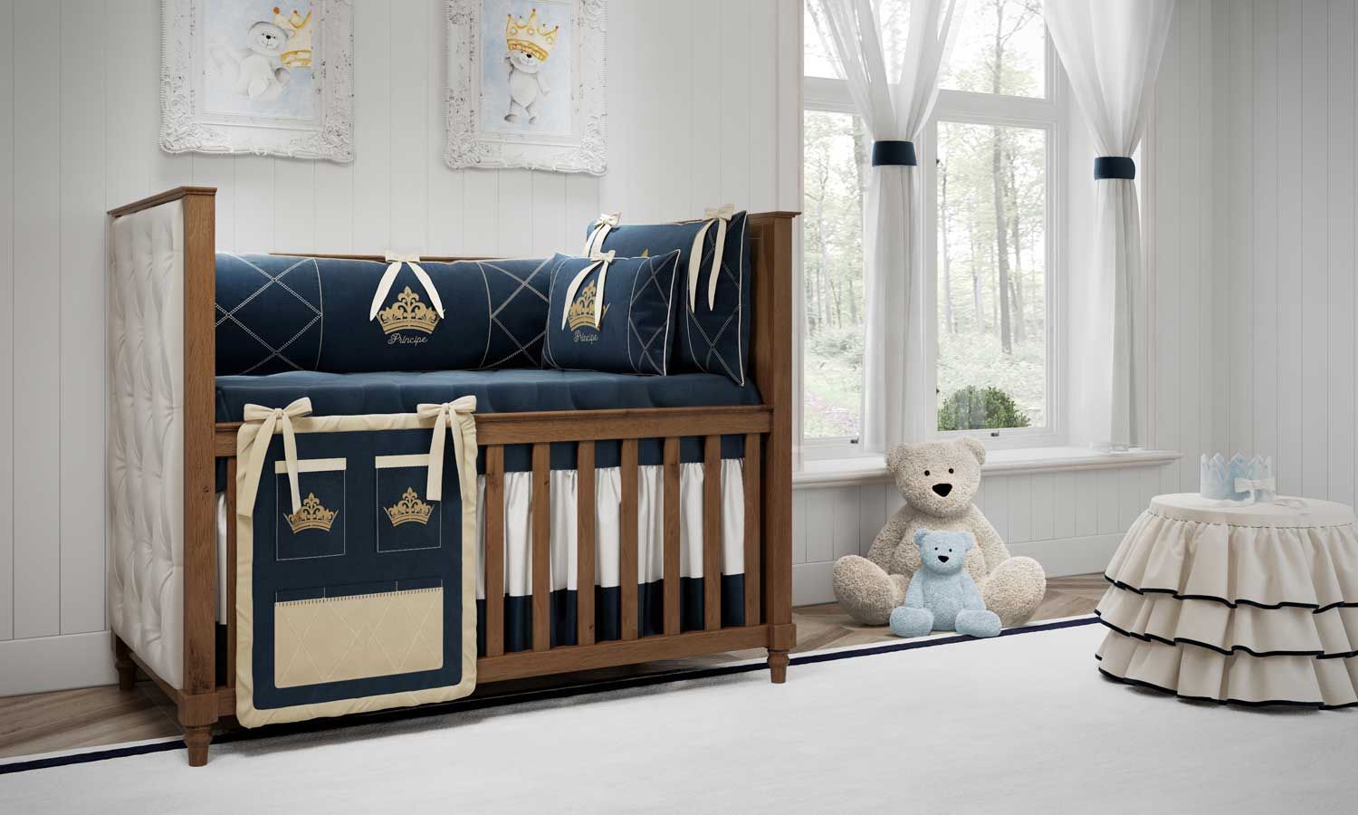 Kit Berço Príncipe Marinho Premium