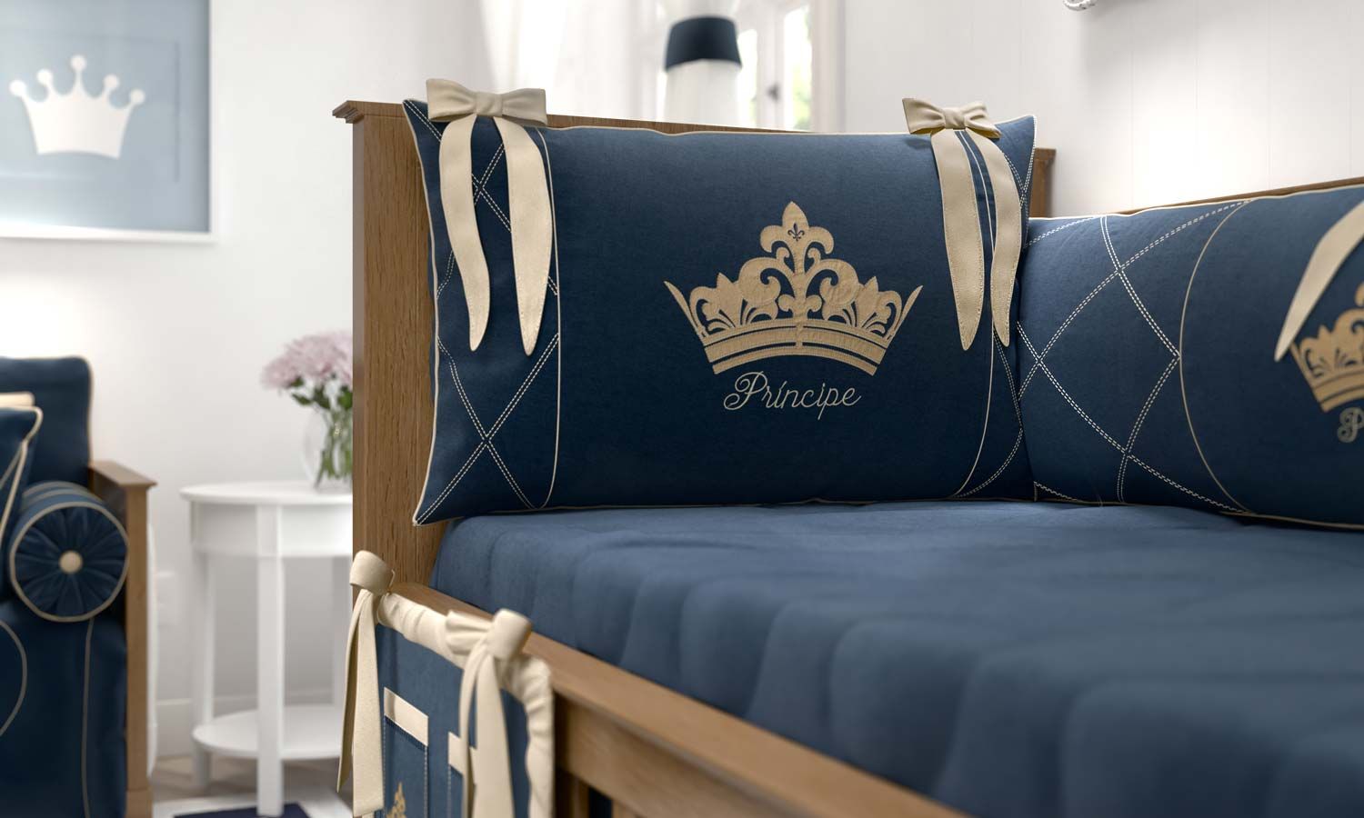 Kit Berço Príncipe Marinho Premium