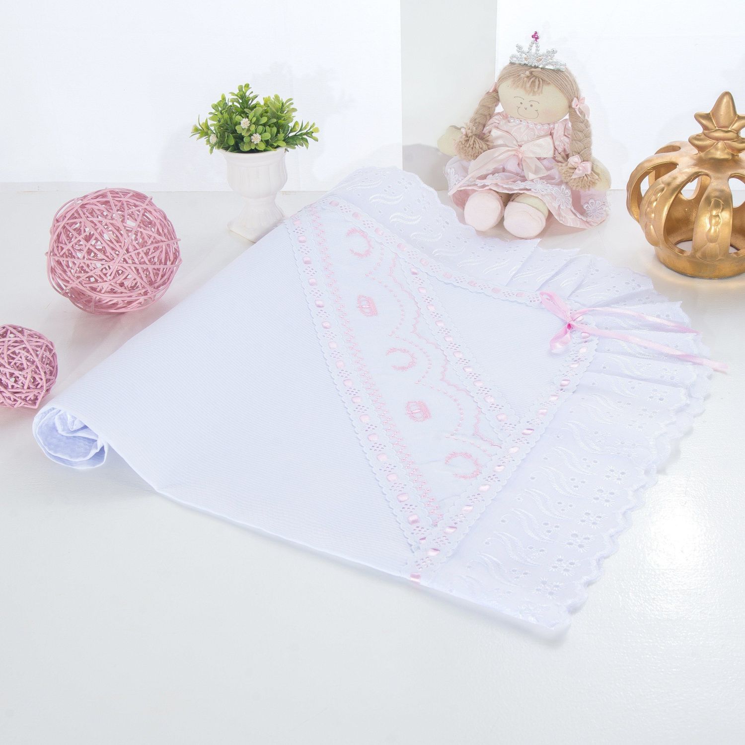 Manta Mariana Rosa 86cm