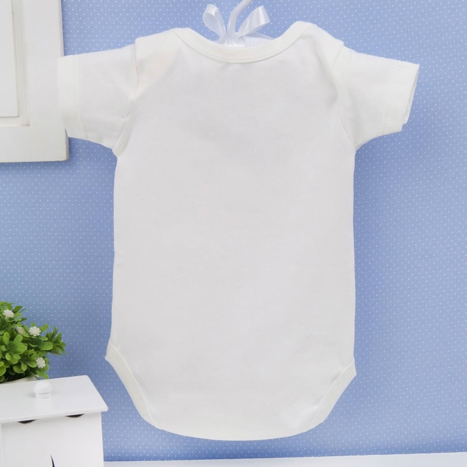 Body Manga Curta Leão Palha Tam P