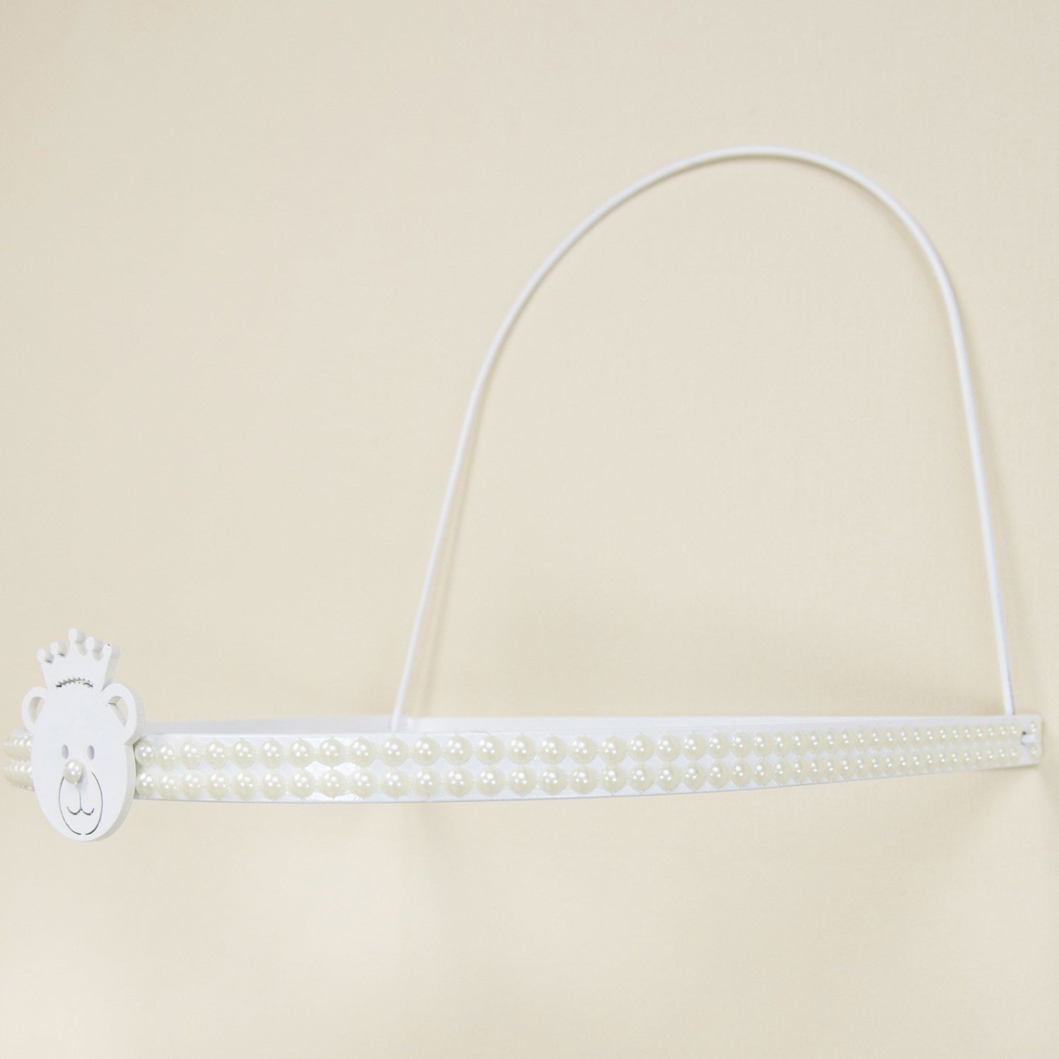 Dossel Berço Decorado Ursinho com Pérolas