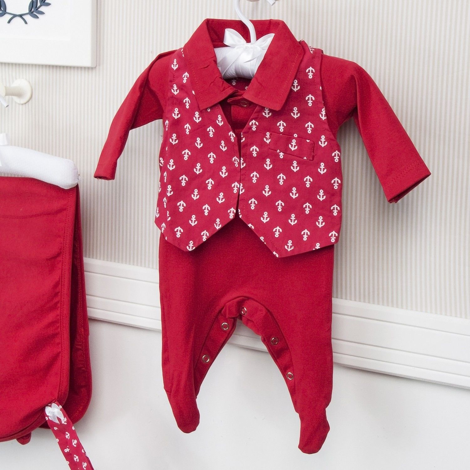 Saída Maternidade Marinheiro 3 Peças