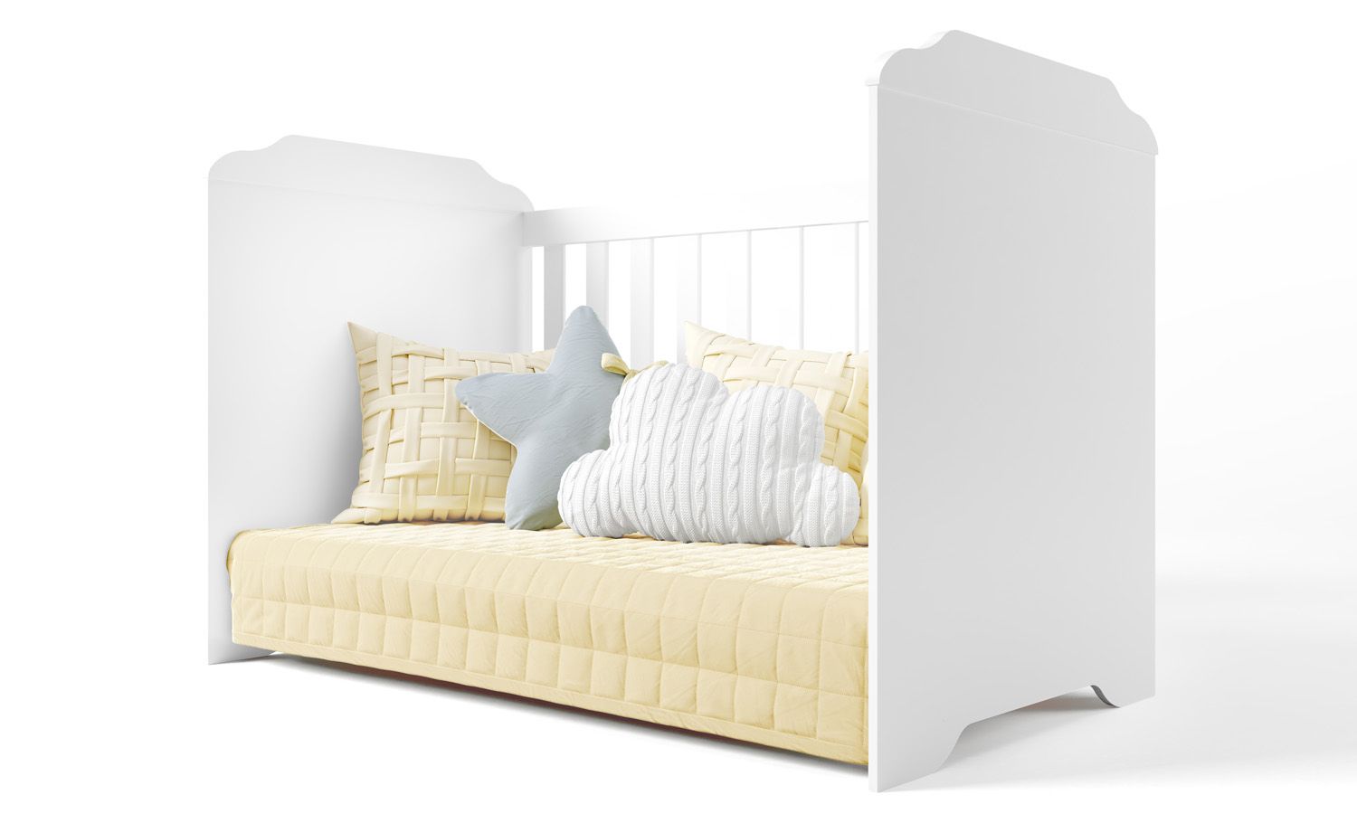 Berço Americano Branco Mel