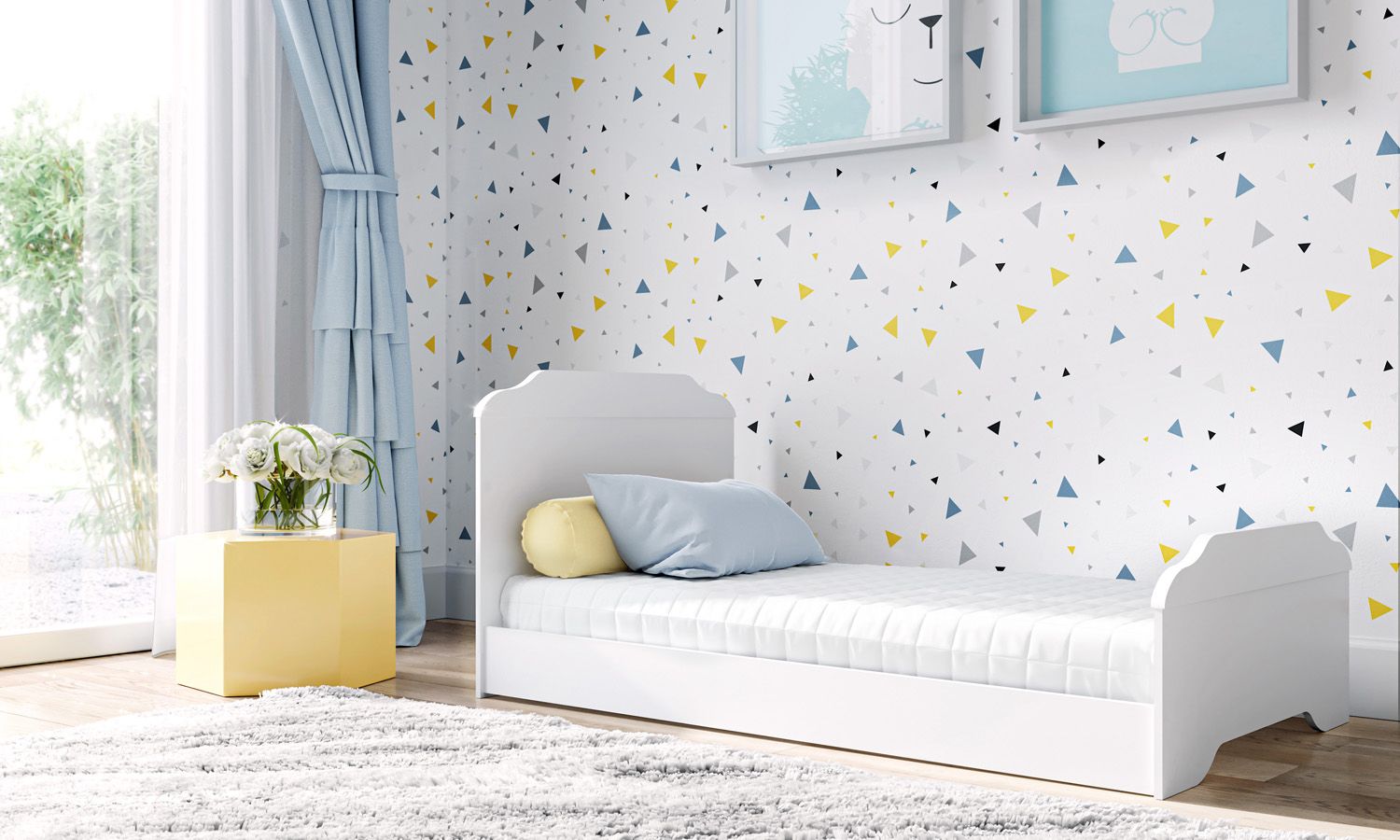 Berço Americano Branco Mel