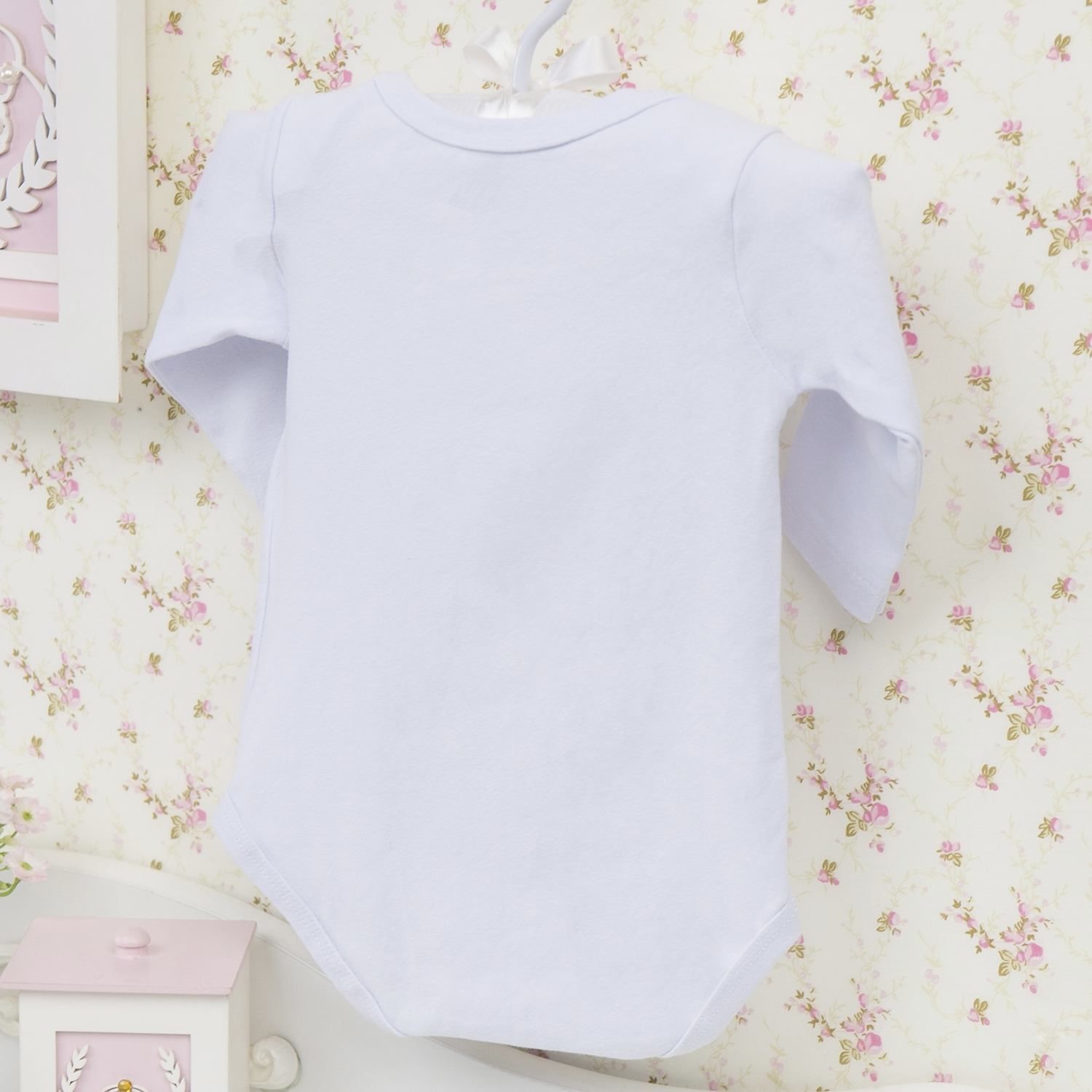 Body Manga Longa Se sentindo Poderosa Branco Tam M