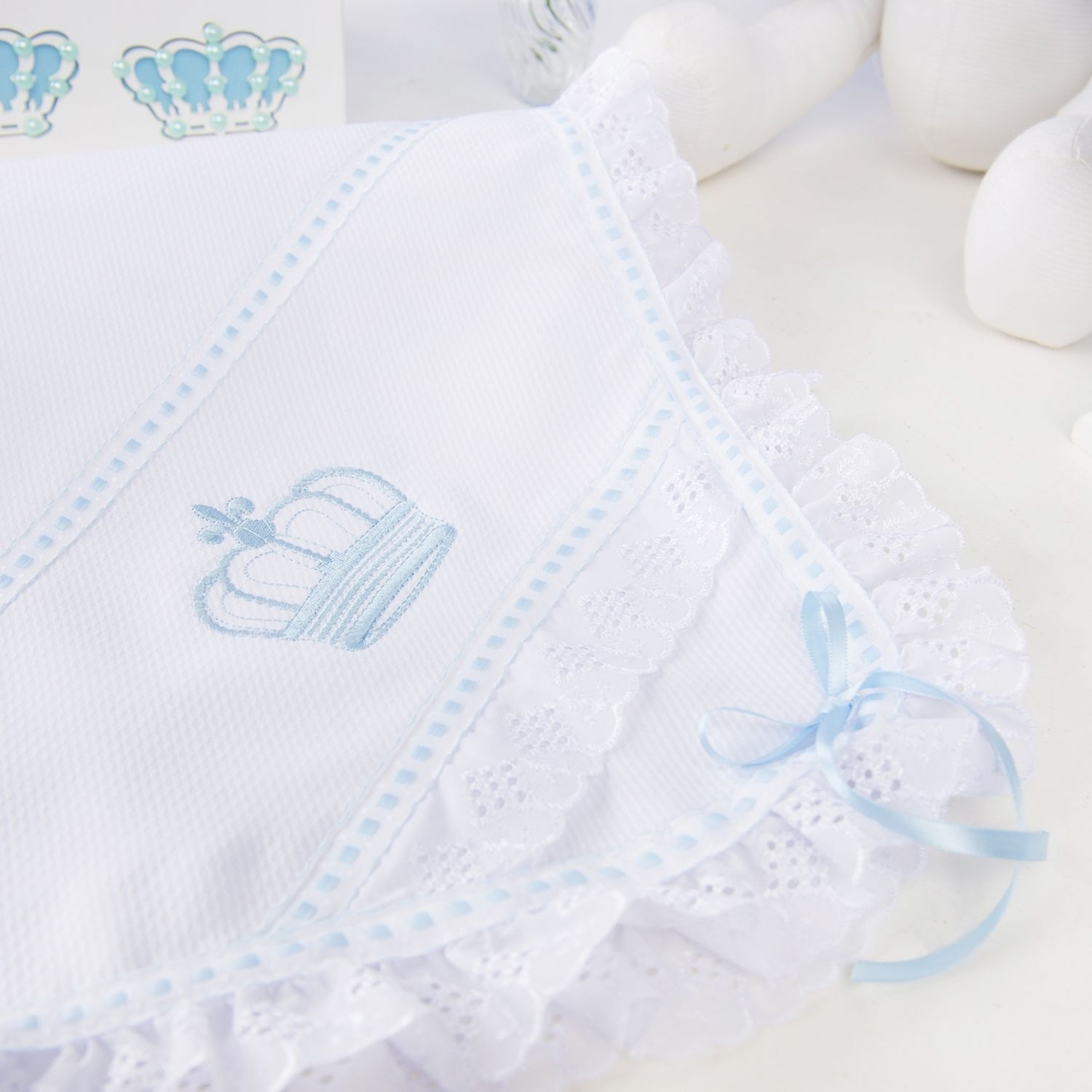 Manta Coroa Azul 83cm