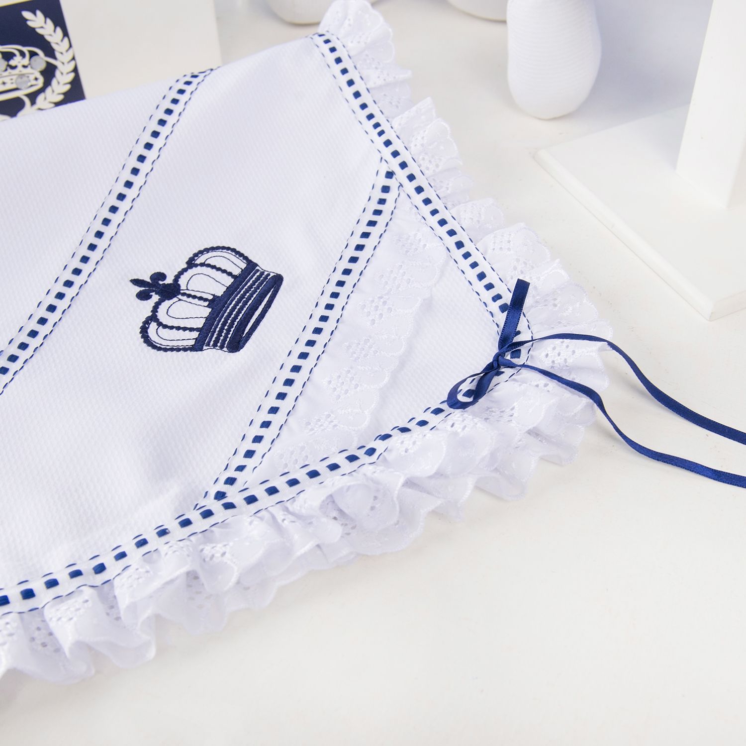 Manta Coroa Marinho 83cm