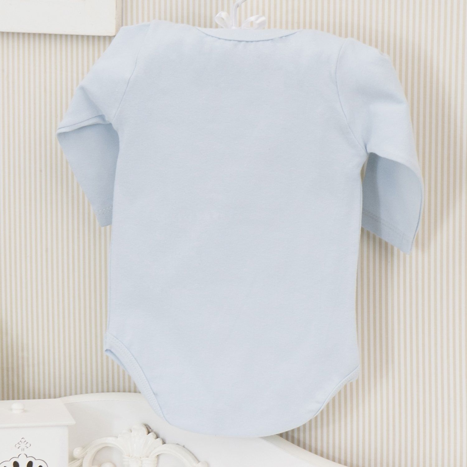 Body Manga Longa Aquele 1% Azul Tam M