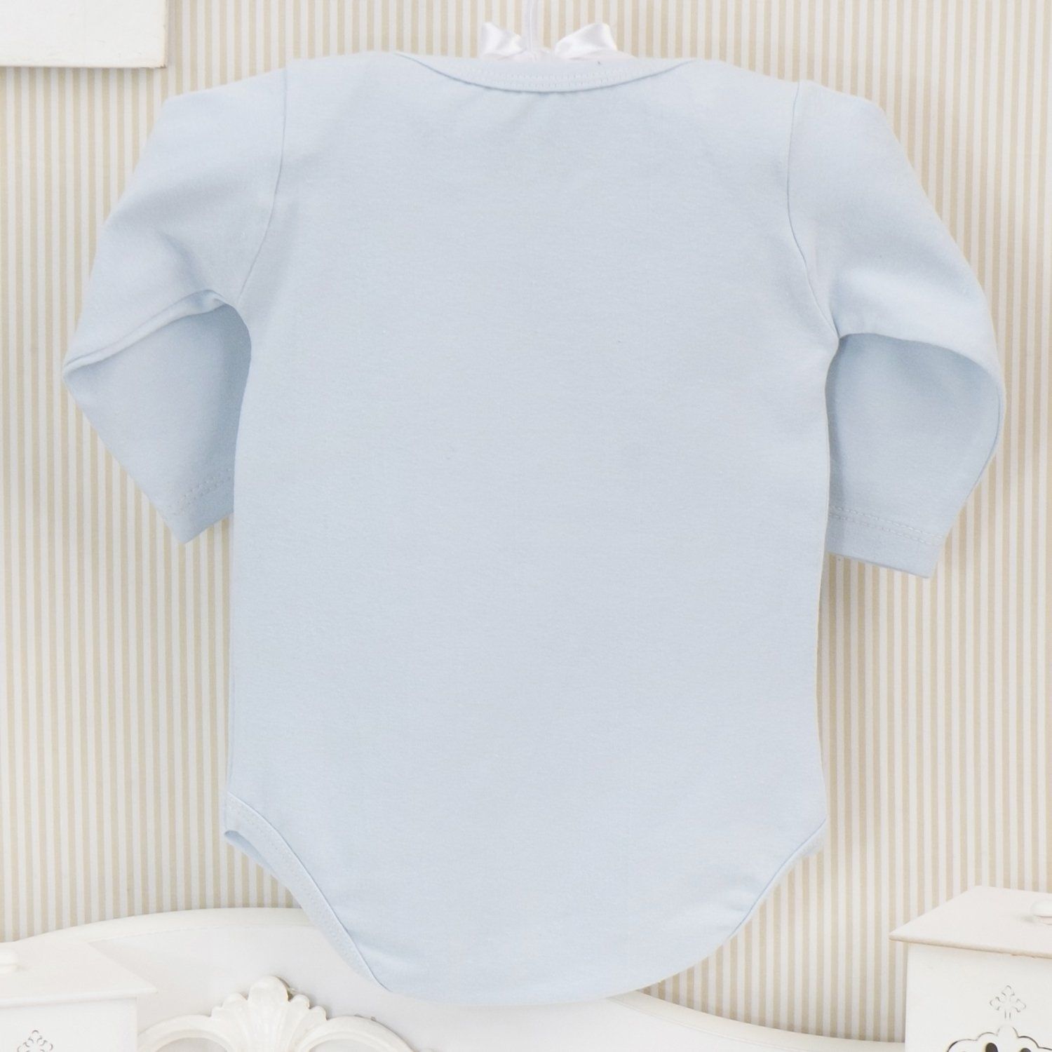 Body Manga Longa Aquele 1% Azul Tam M