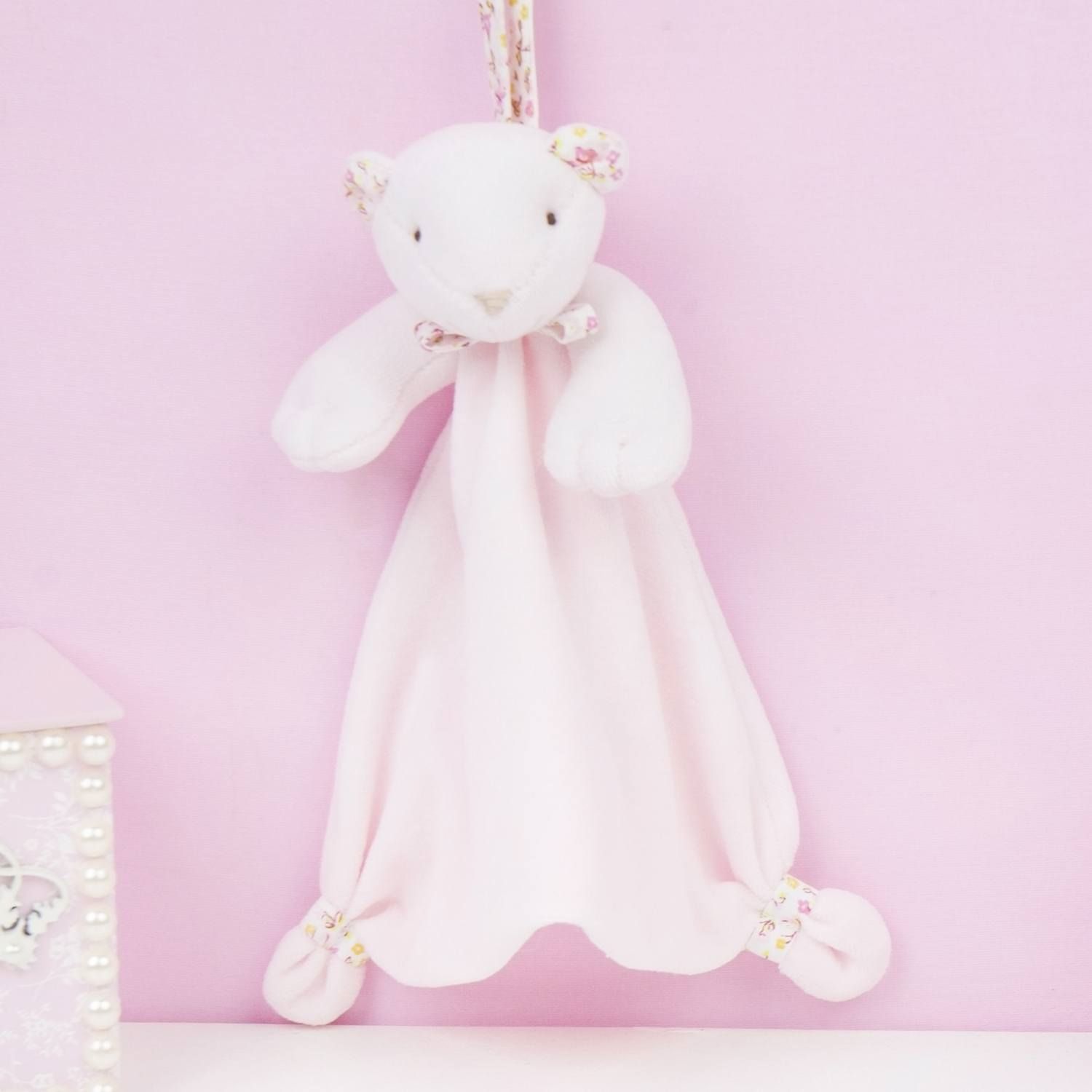 Naninha De Bebê Floral Rosa