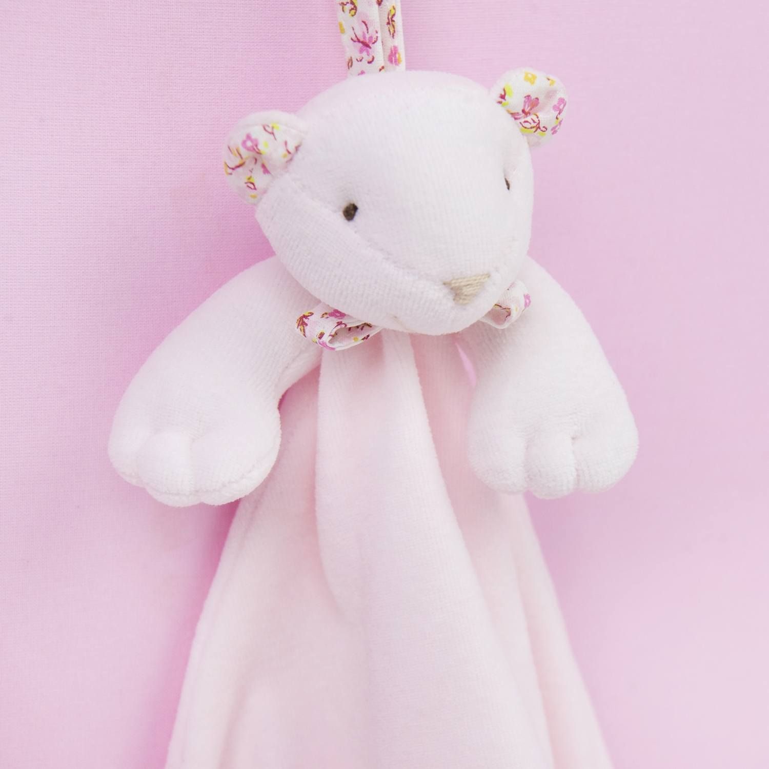 Naninha De Bebê Floral Rosa