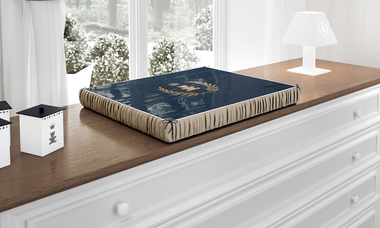 Trocador de Fraldas Realeza Marinho Premium