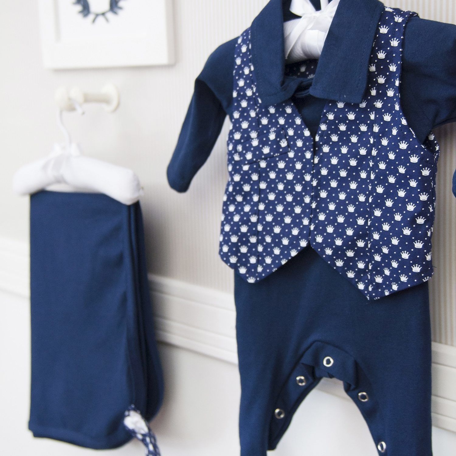 Saída Maternidade 03 Peças Masculino Príncipe Prematuro