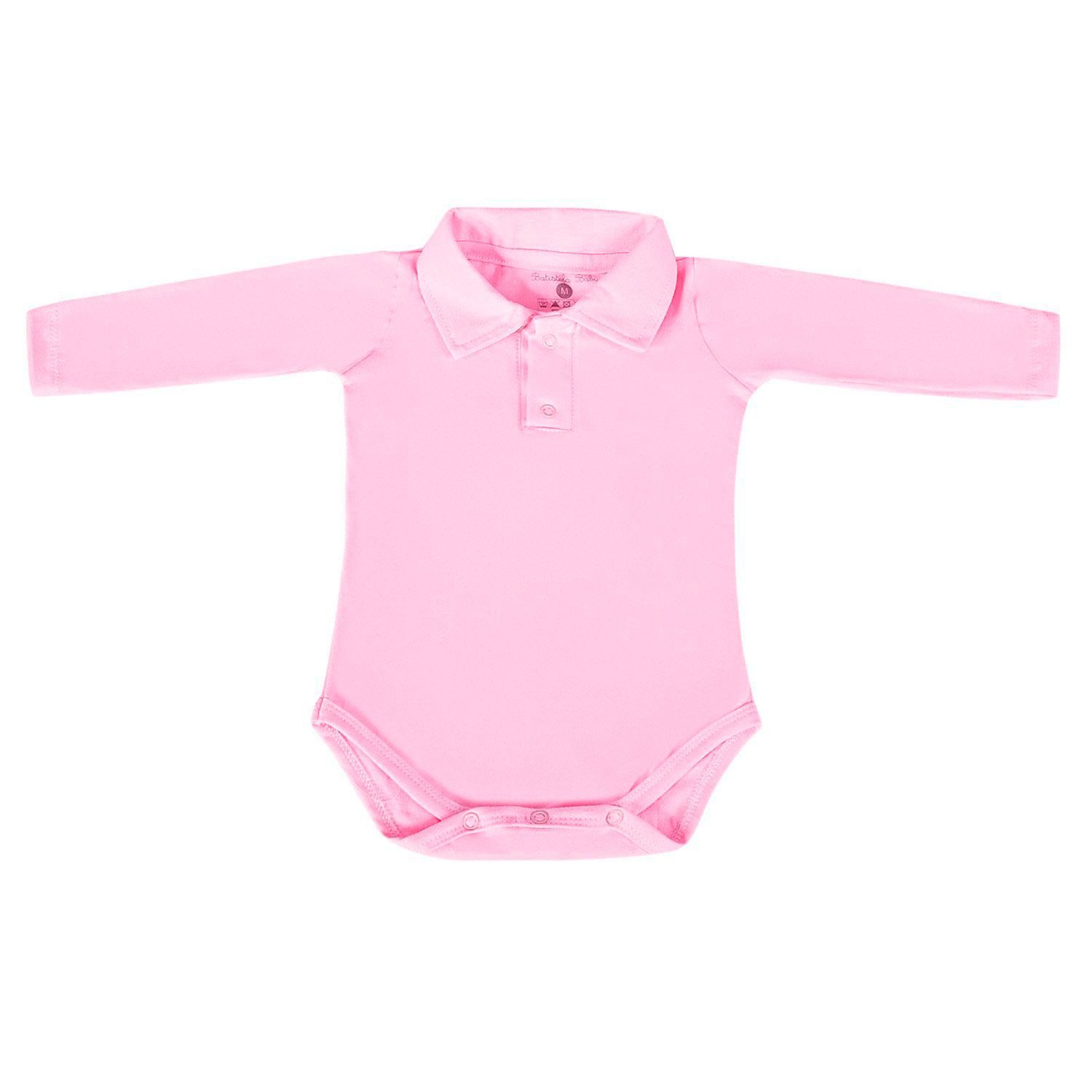 Body Manga Longa Polo Vermelho