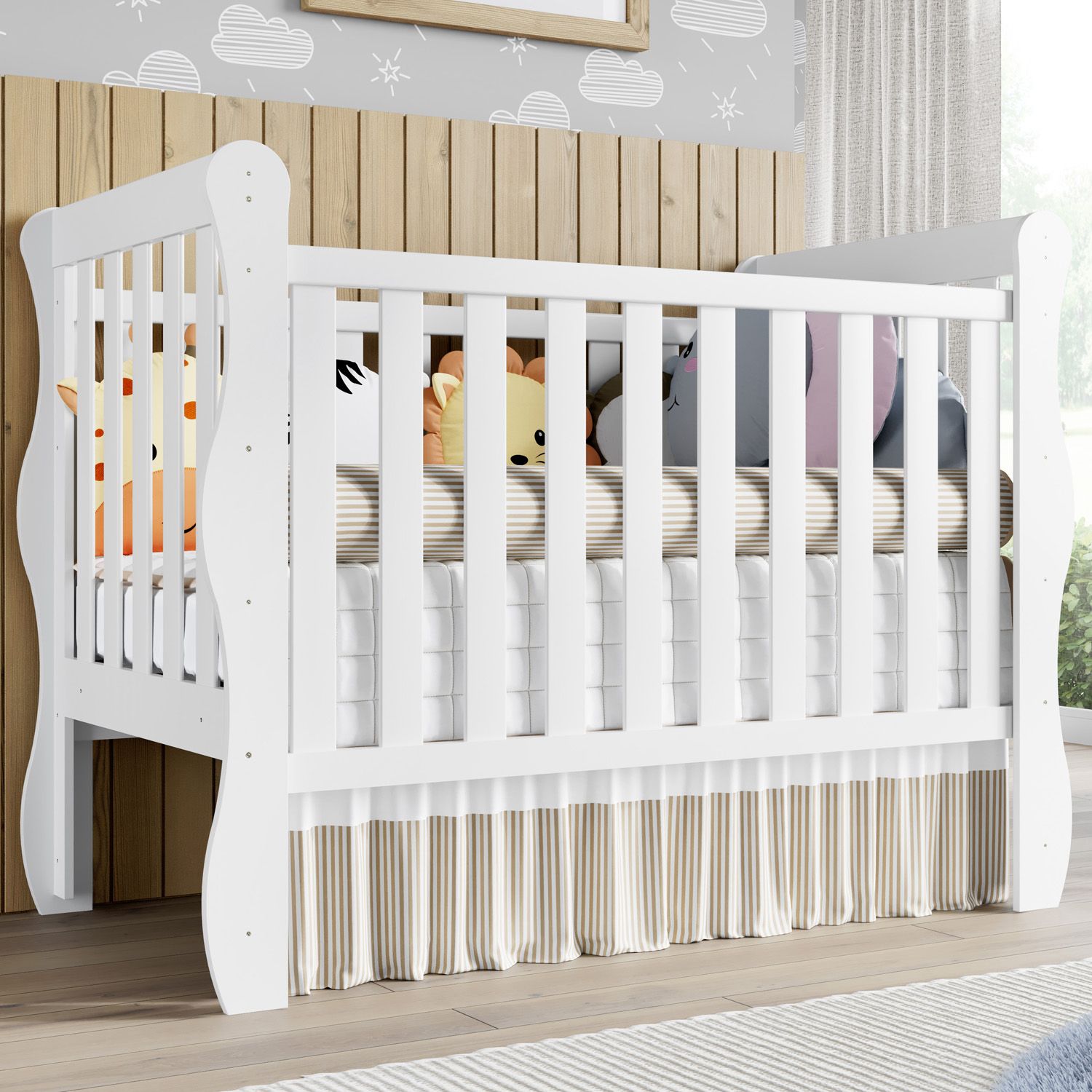 Berço Americano Branco Mila