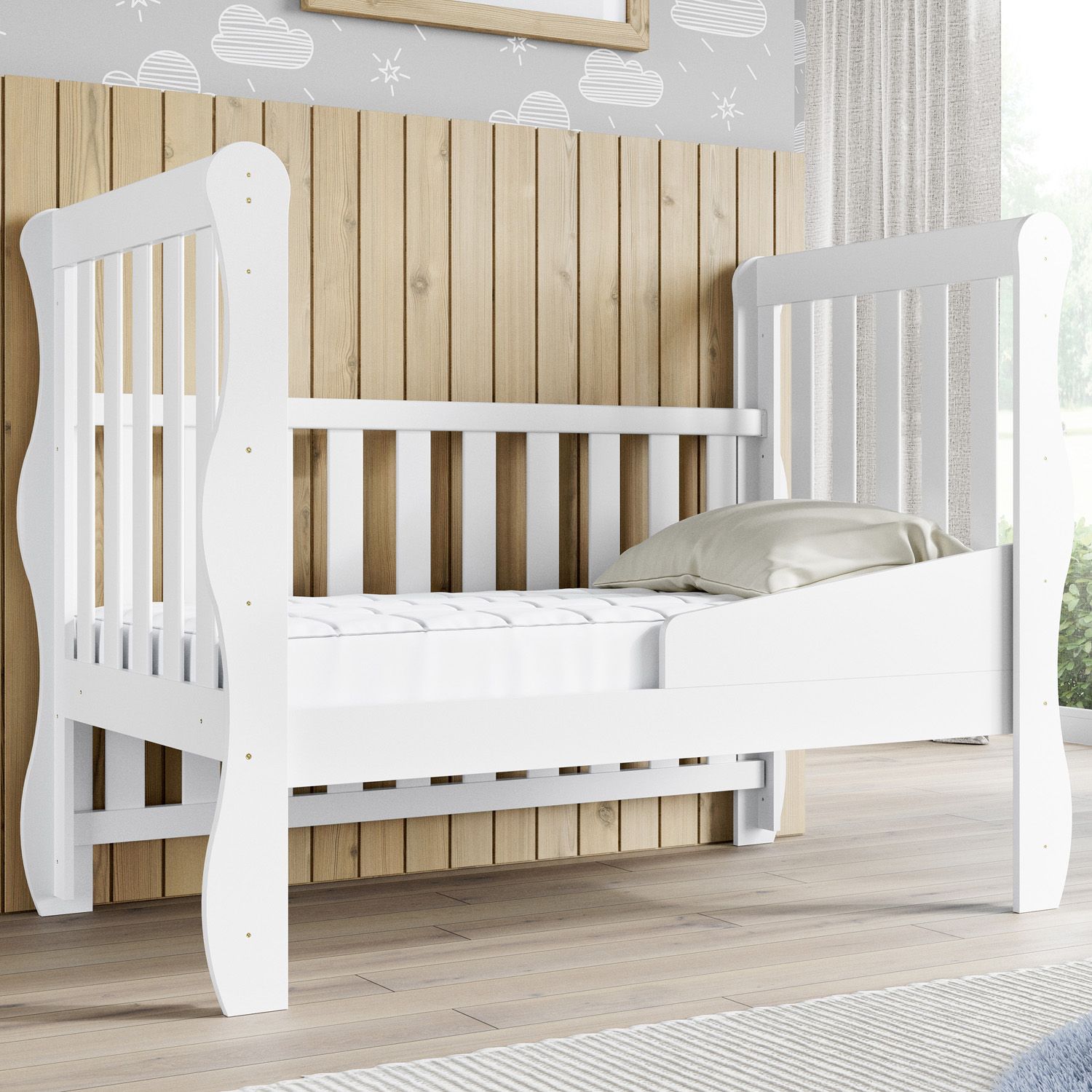 Berço Americano Branco Mila