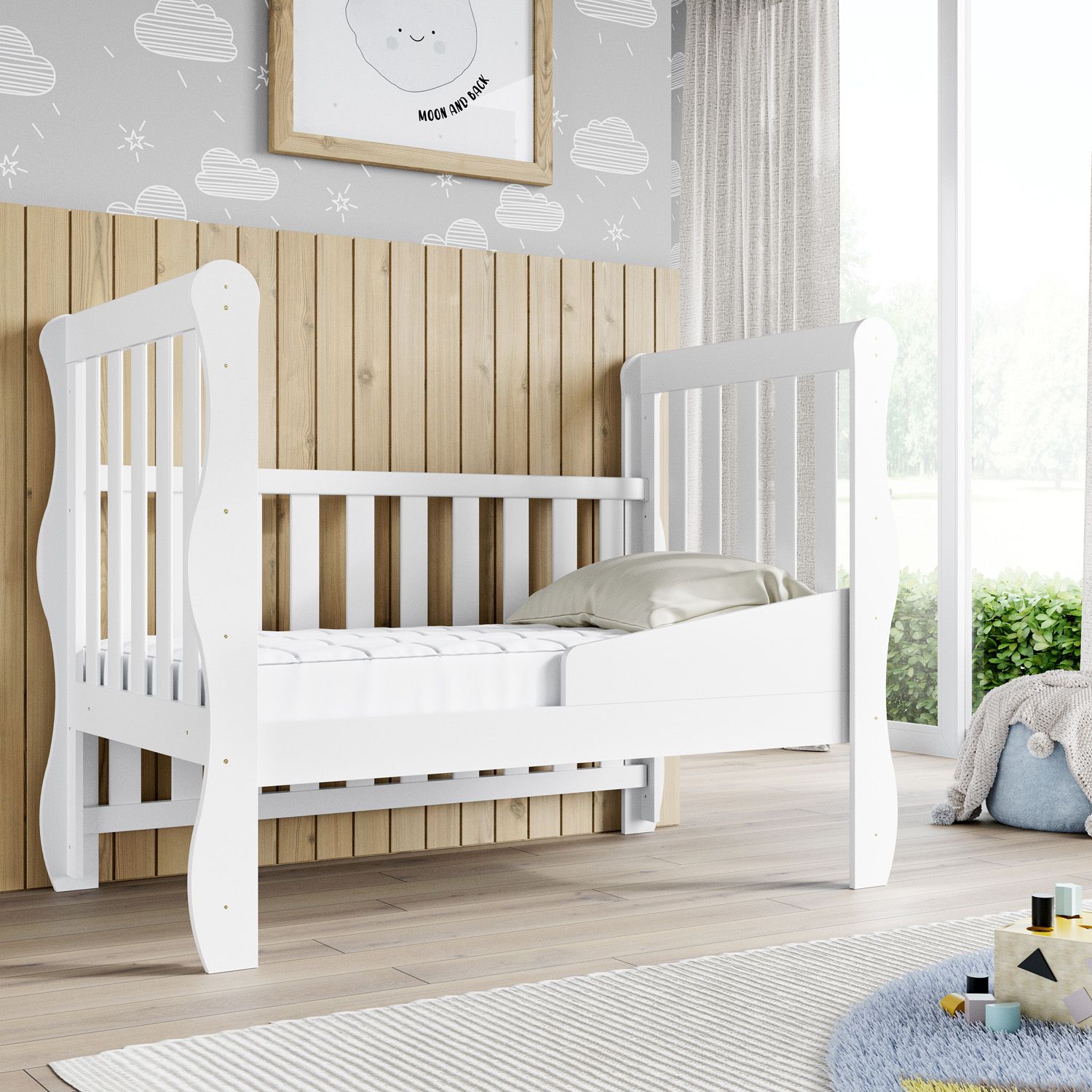 Berço Americano Branco Mila