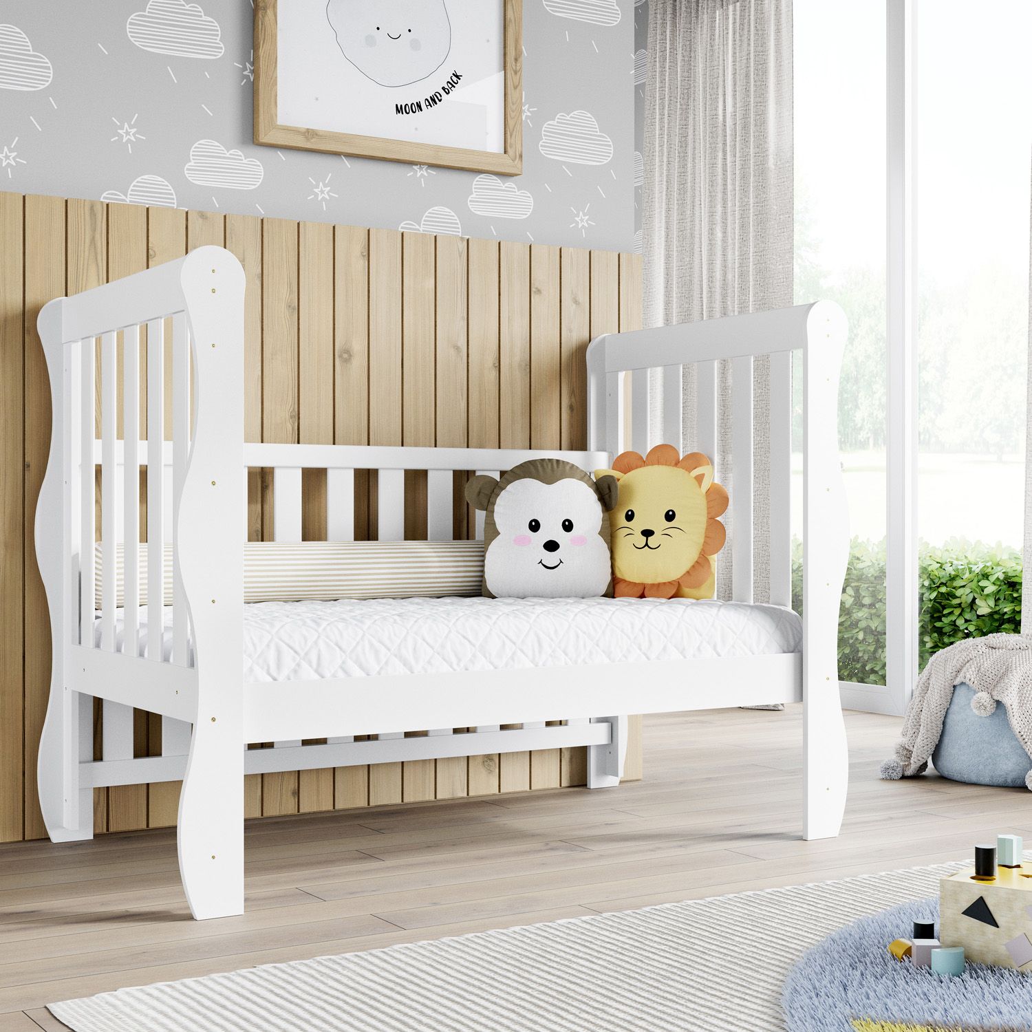 Berço Americano Branco Mila