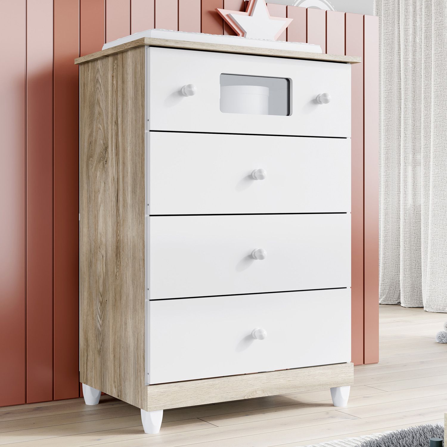 Cômoda Infantil Madeira Mila