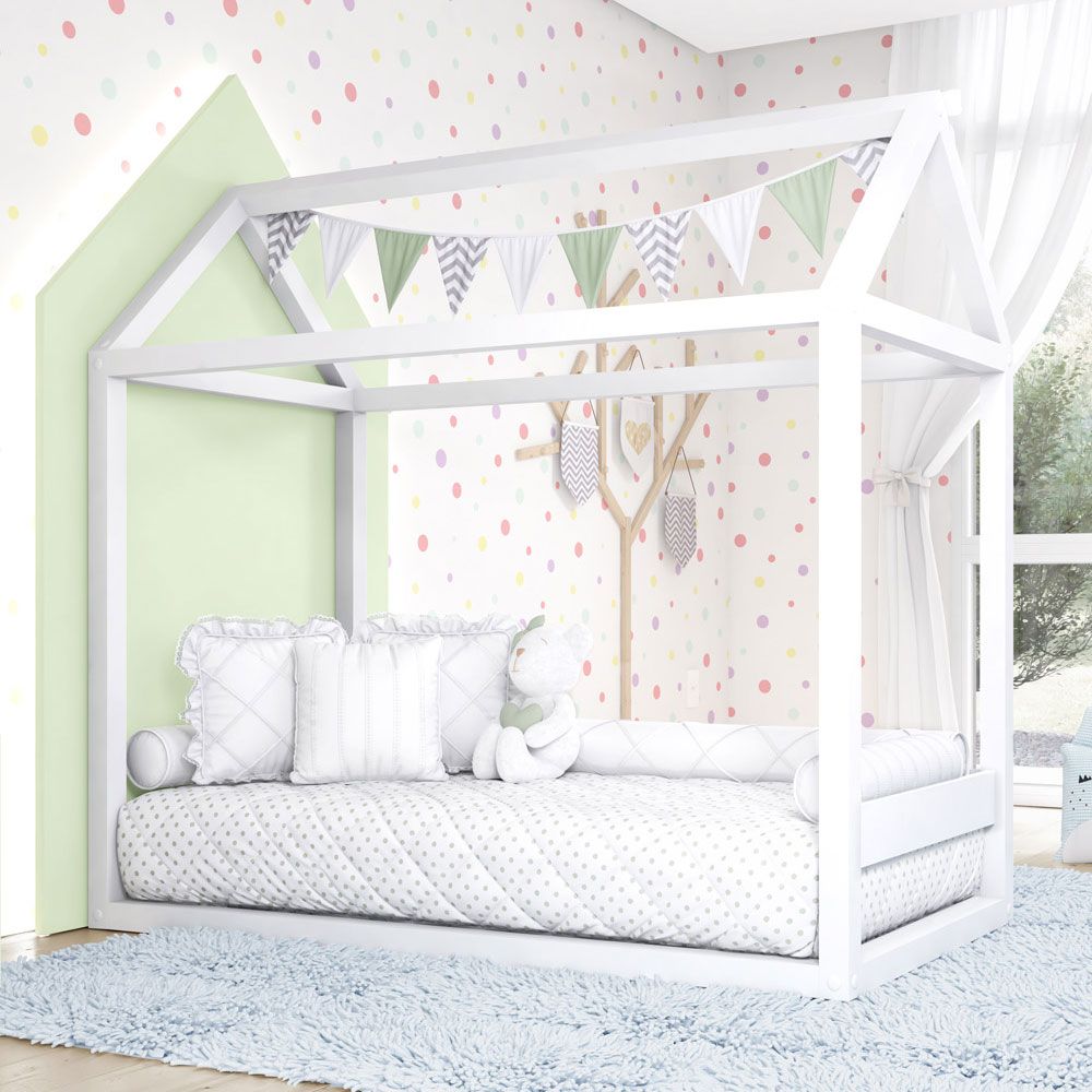 Cama Casinha Montessoriana Branco