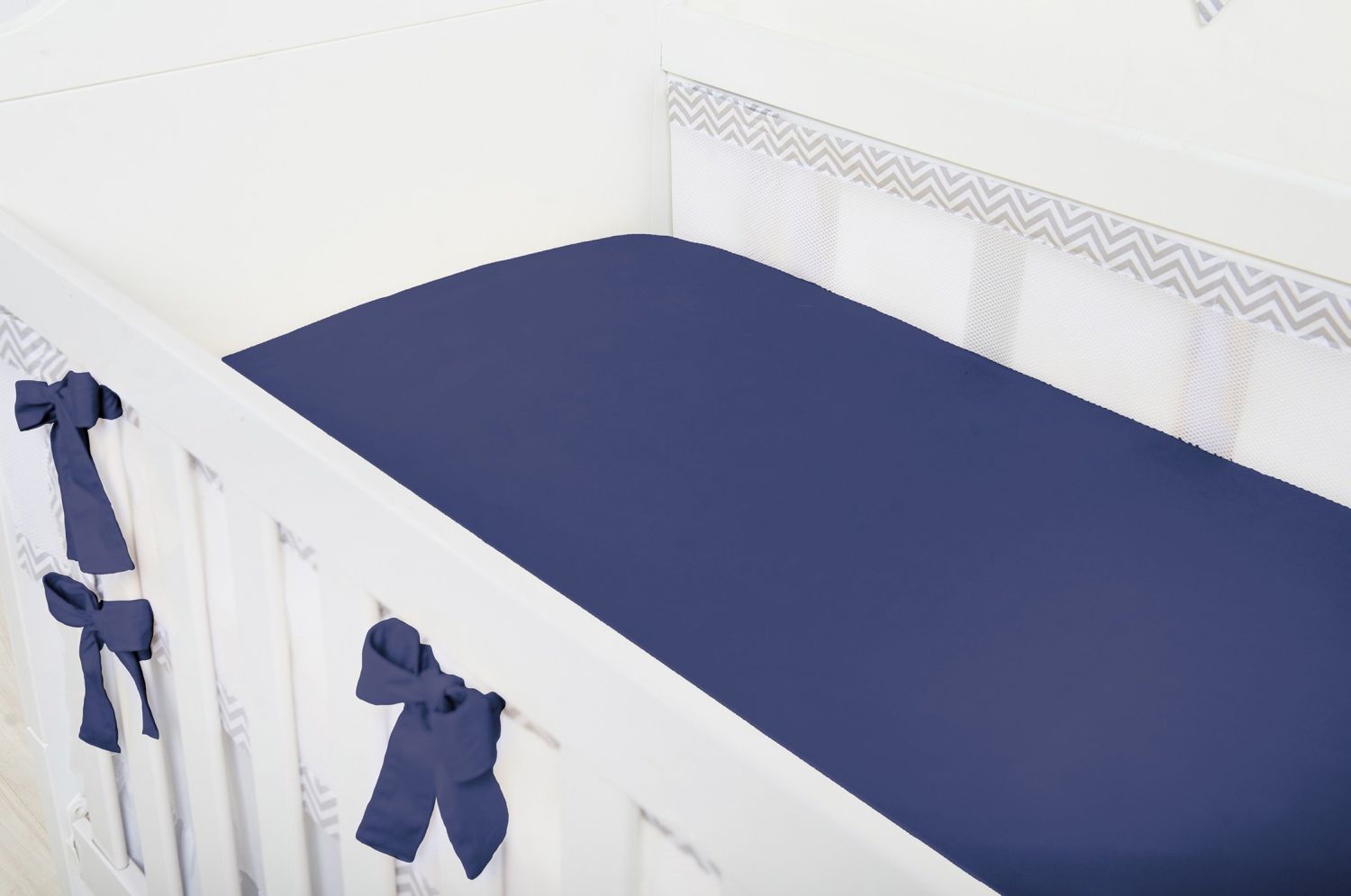 Lençol de Baixo Berço Marinho