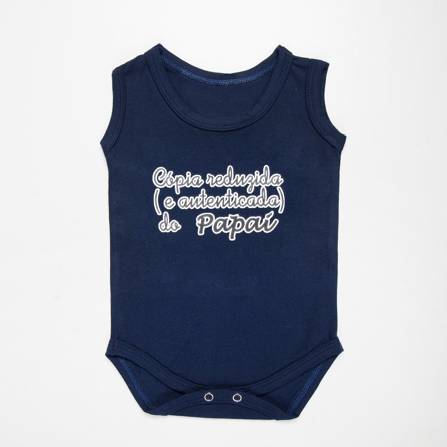 Body Regata Cópia Reduzida do Papai Marinho 3 a 6 Meses