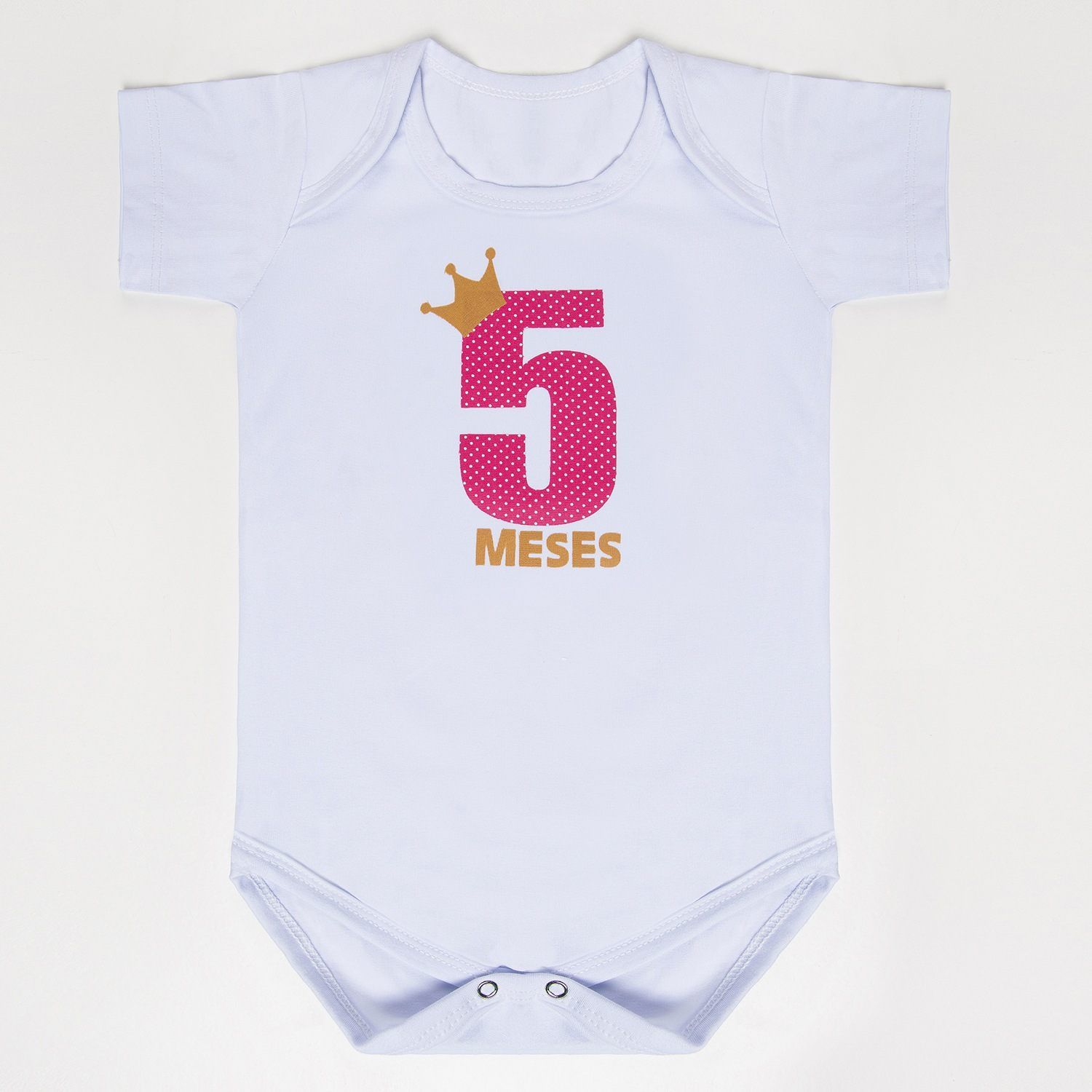 Body Mesversário Rosa - 5 Meses