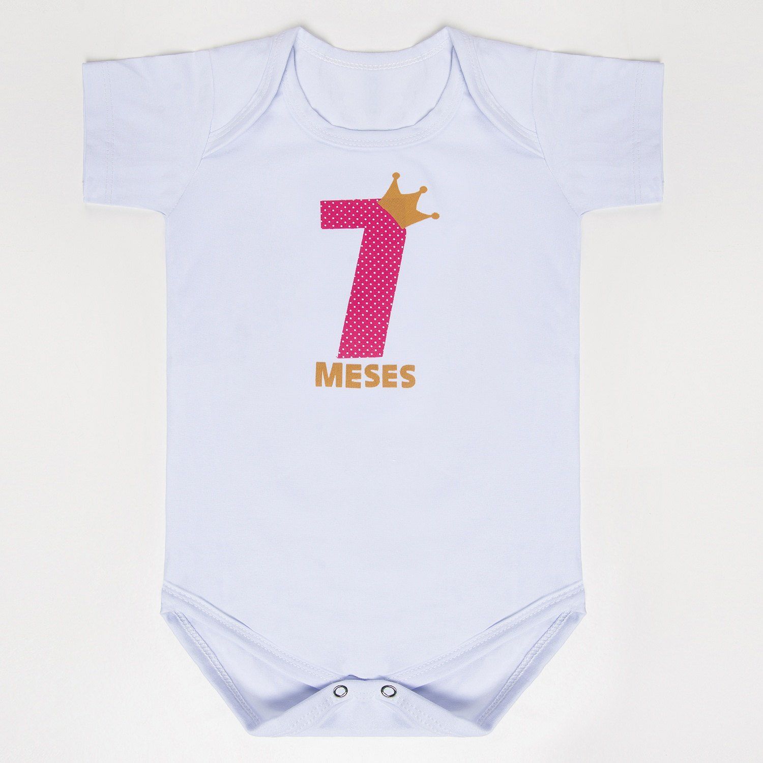 Body Mesversário Rosa - 7 Meses