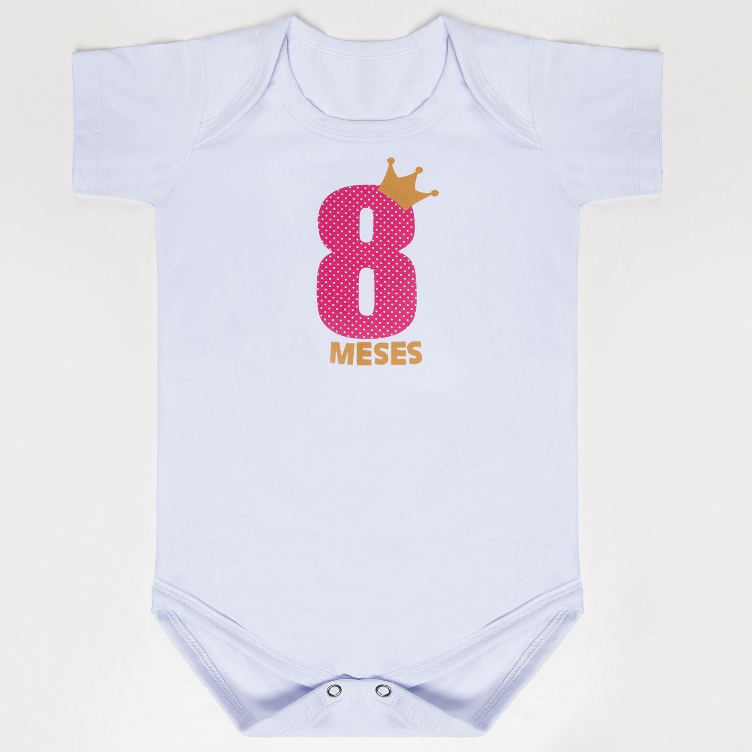 Body Mesversário Rosa - 8 Meses