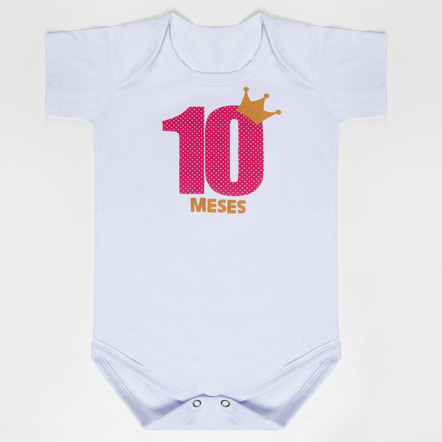Body Mesversário Rosa - 10 Meses