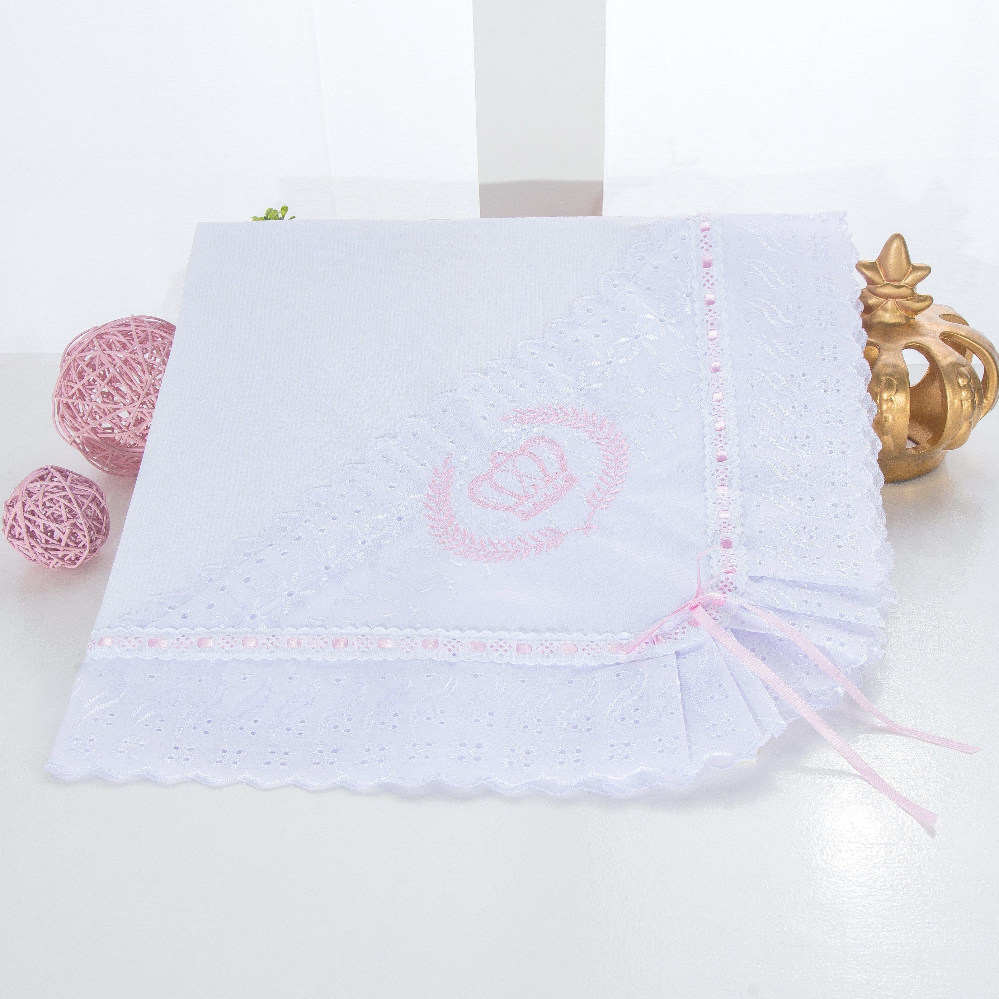 Manta Vira de Lese Rosa 86cm