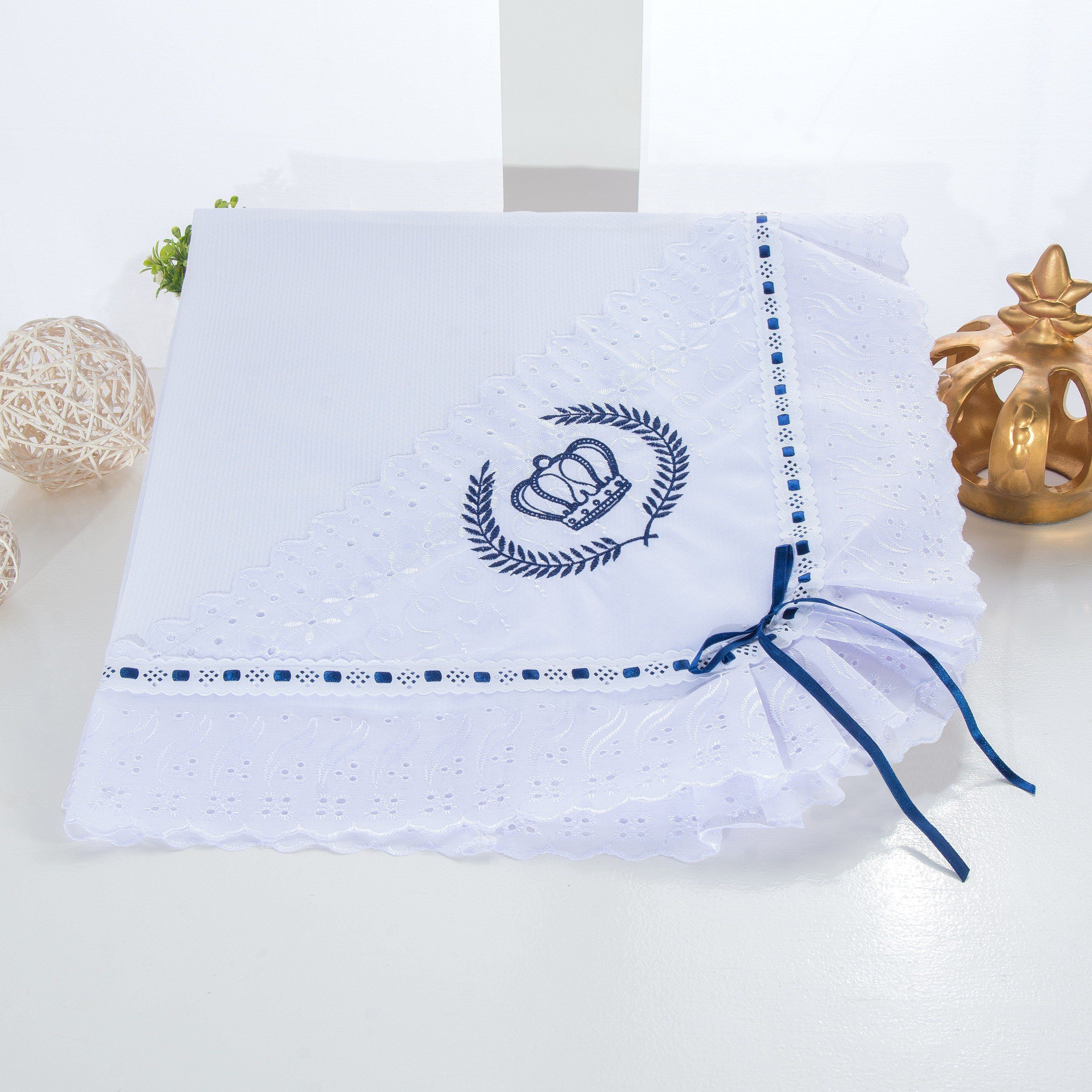 Manta Vira de Lese Azul Marinho 86cm