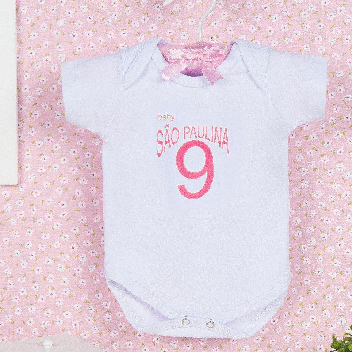 Body Manga Curta São Paulina Branco Tam G