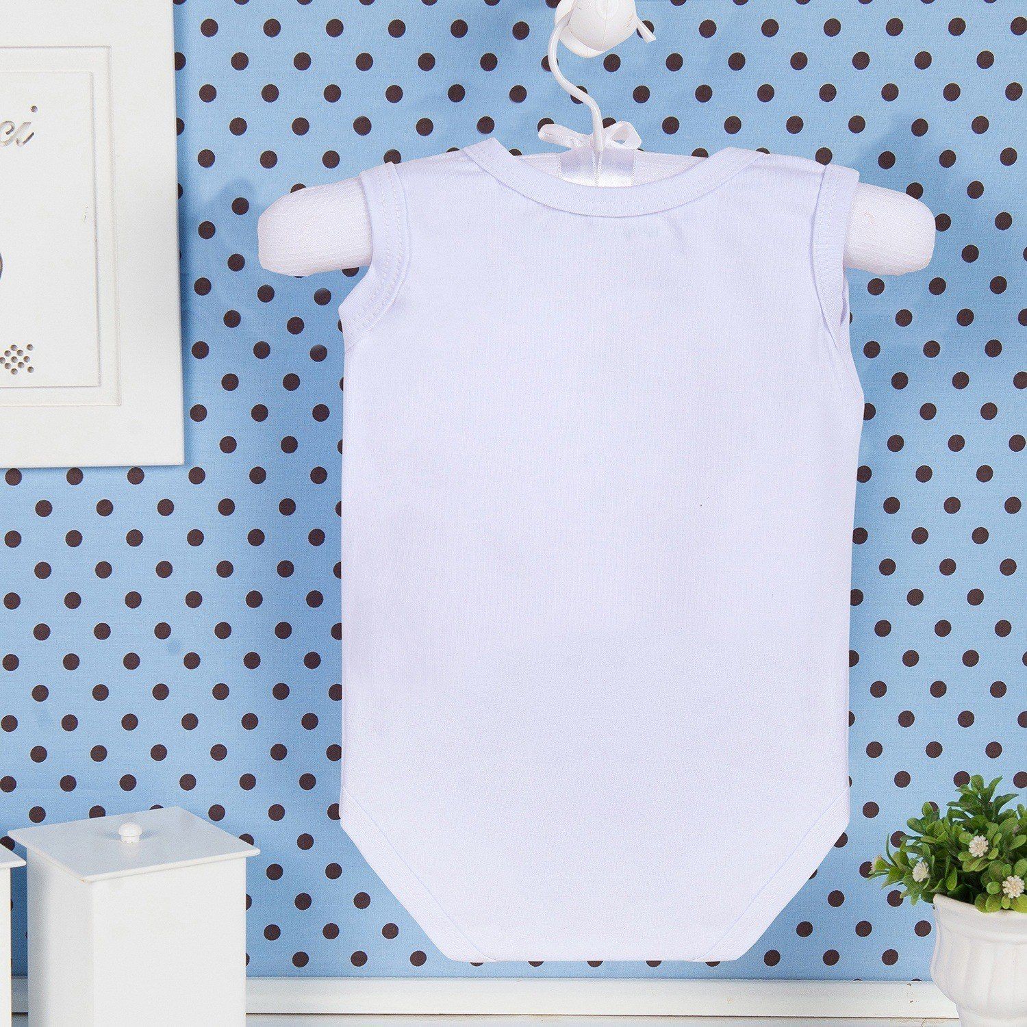 Body Regata Gravatinha Branco Tam P