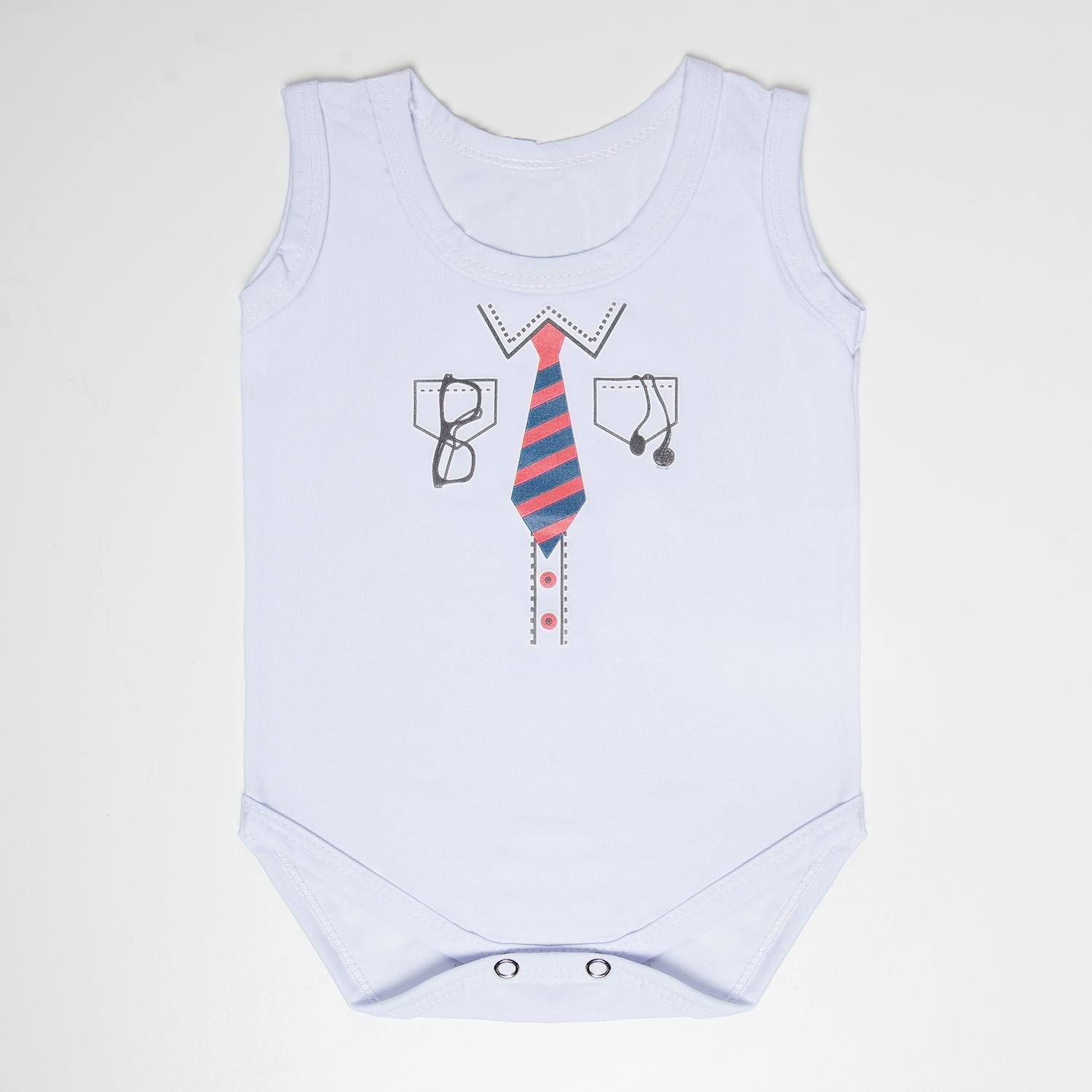 Body Regata Gravatinha Branco Tam P