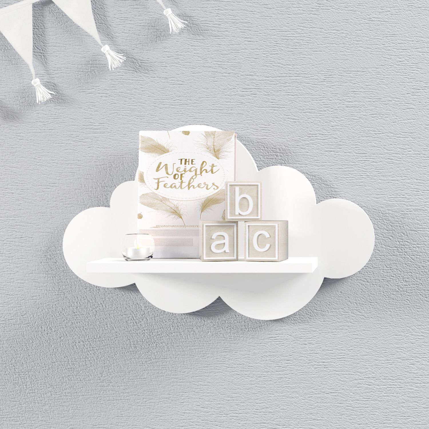 Prateleira Nuvem Rosa P