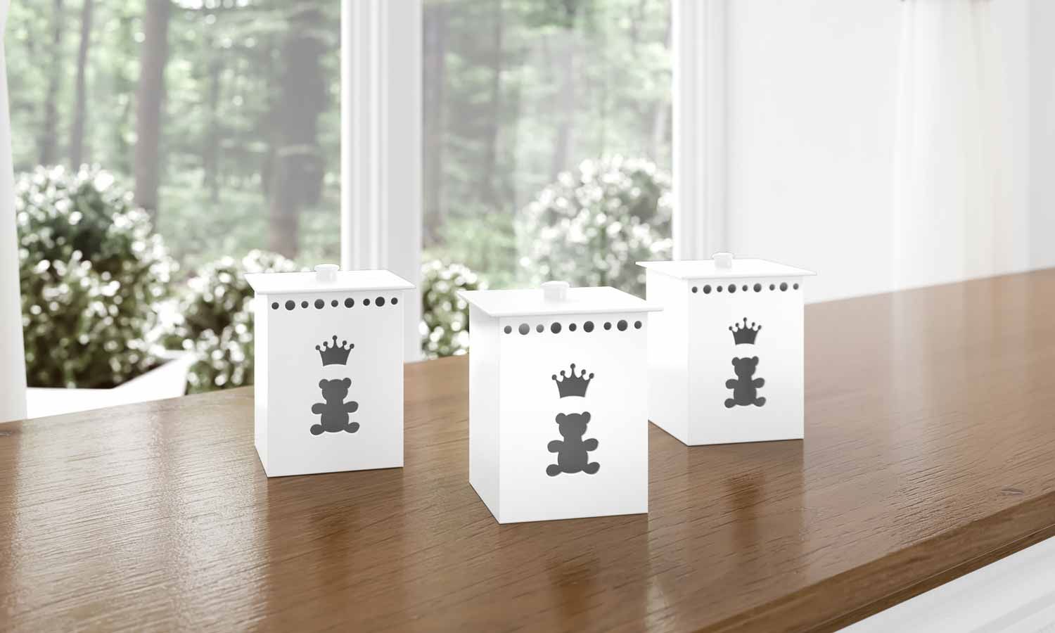 Jogo de Potes Urso Realeza