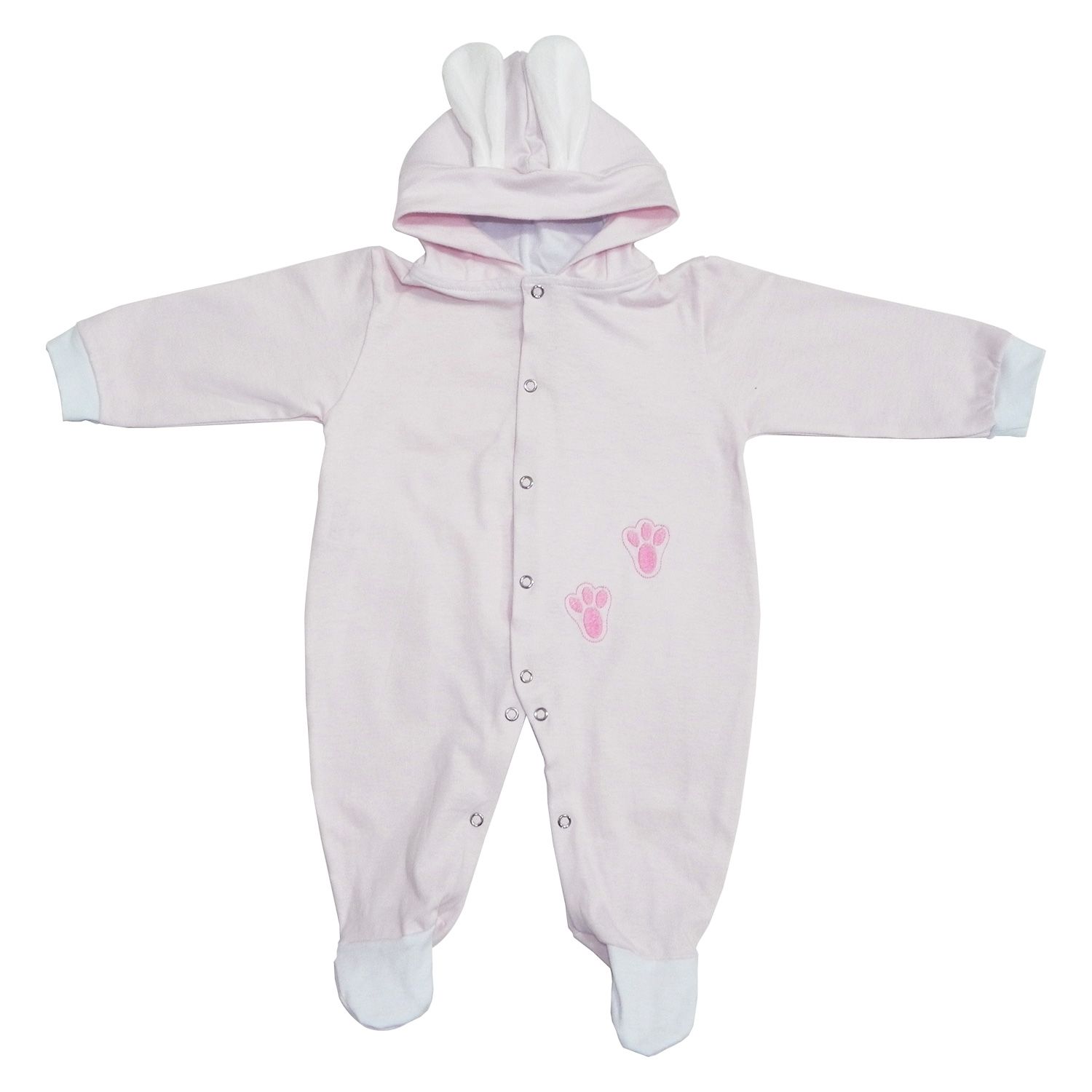 Macacão Bebê Manga Longa Coelhinha 9 a 12 Meses