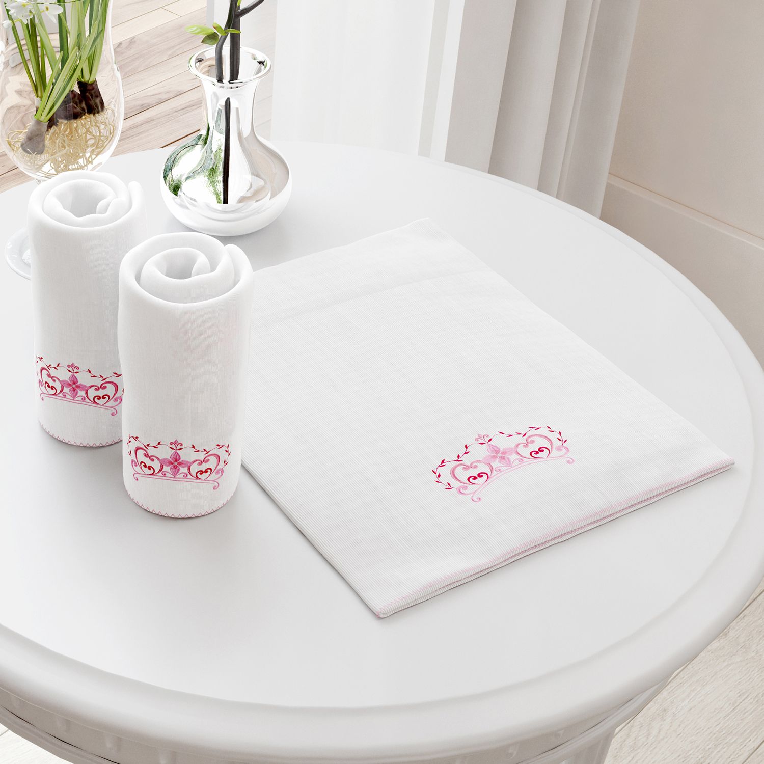 Jogo de Fraldas Ombro Minha Princesinha com 3