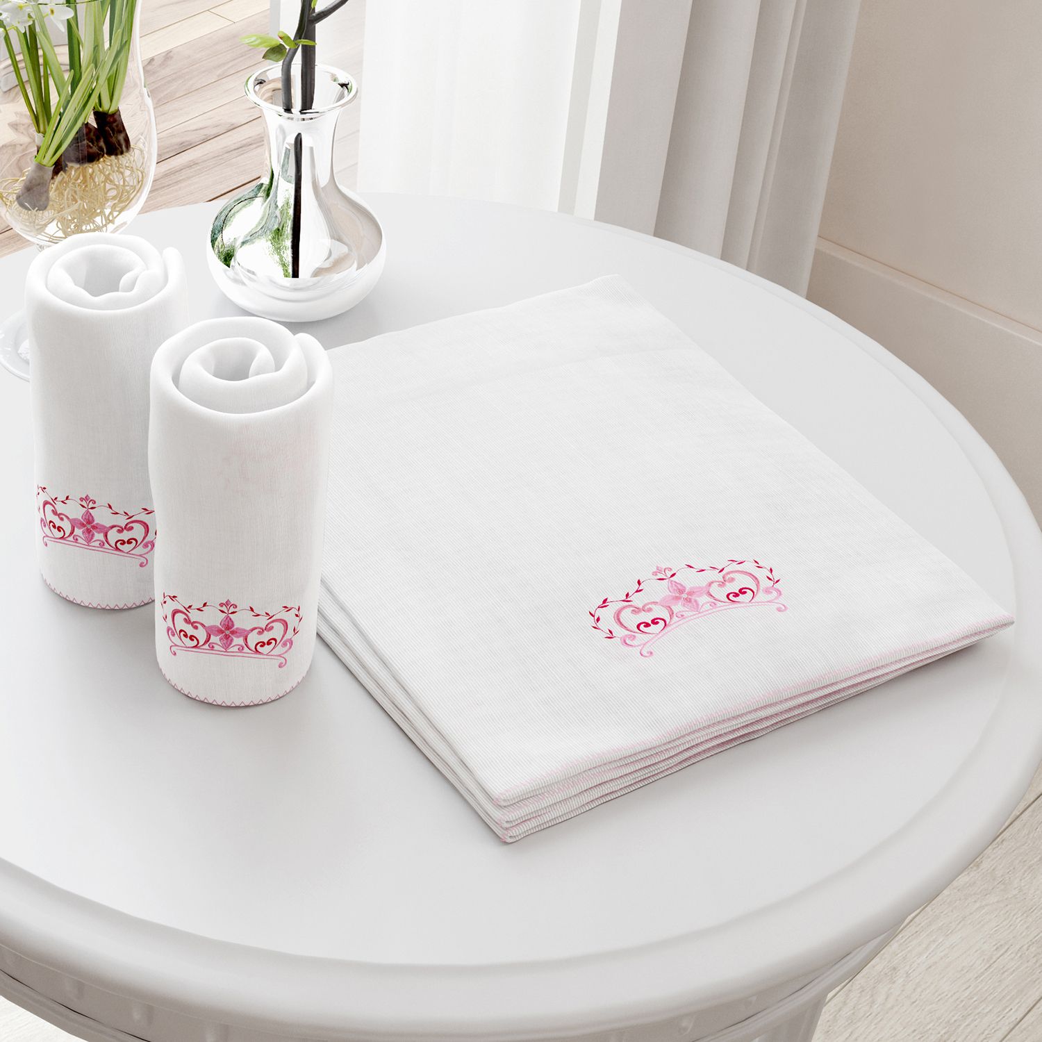 Jogo de Fraldas Ombro Minha Princesinha com 5