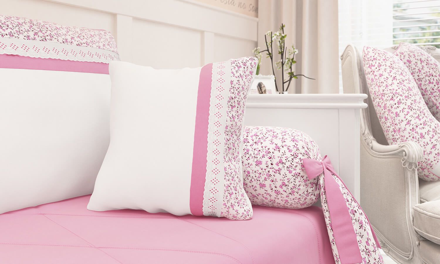 Almofadas Minha Princesinha 2 Peças