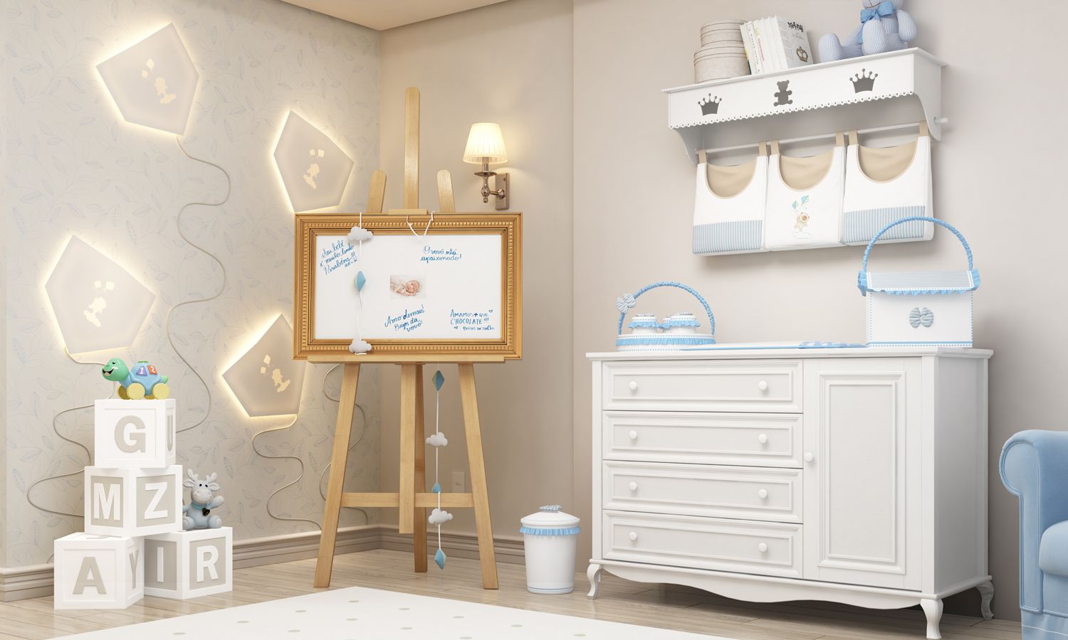 Porta Fraldas Varão Nino e a Pipa