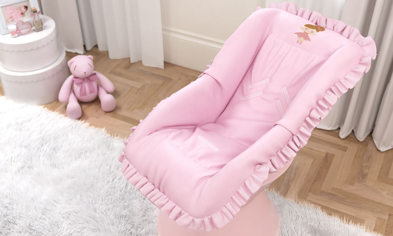 Capa de Bebê Conforto Pequena Bailarina