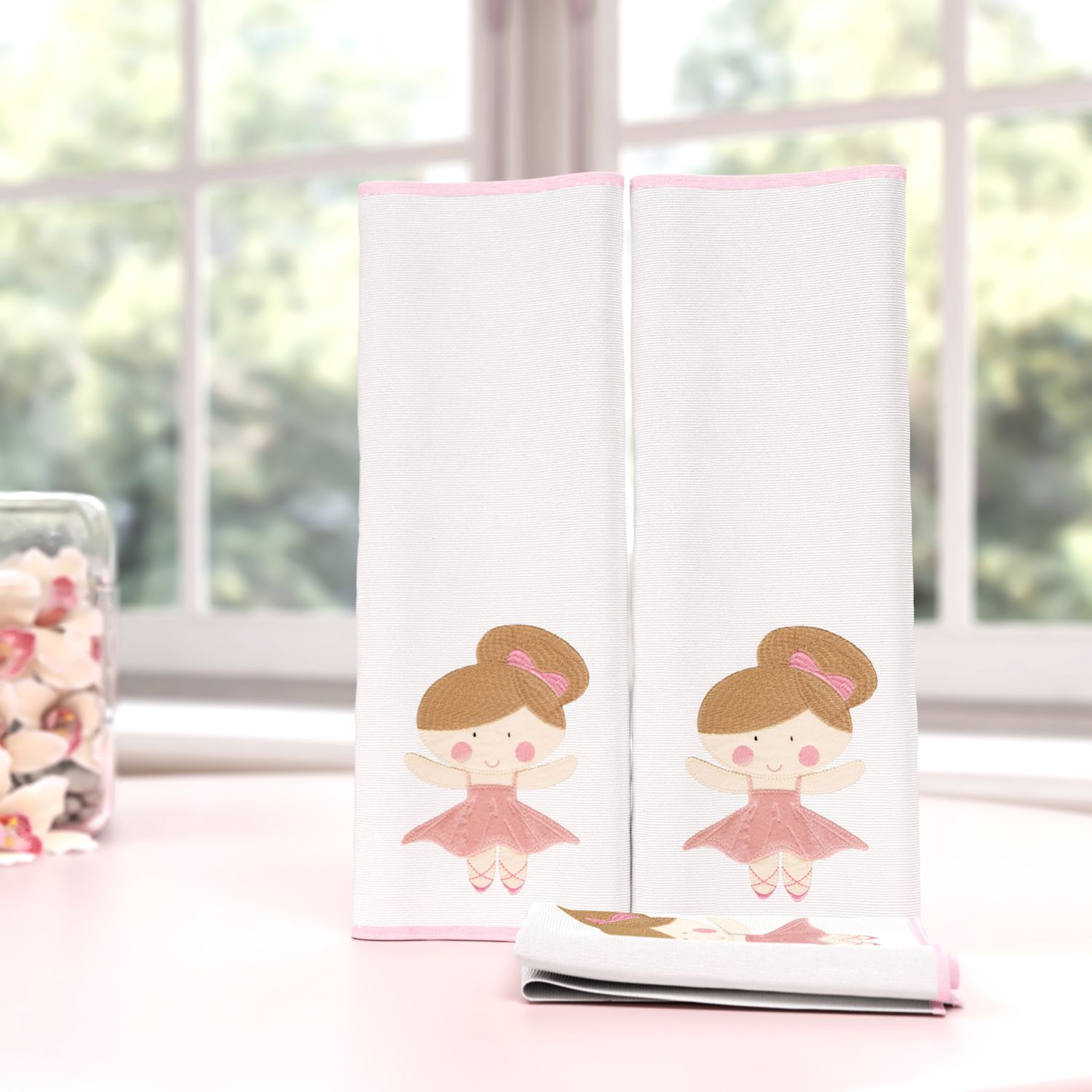 Jogo de Fraldas de Boca Malha Pequena Bailarina