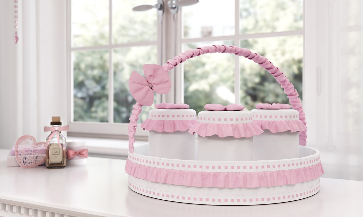 Cesta com Potes Pequena Bailarina