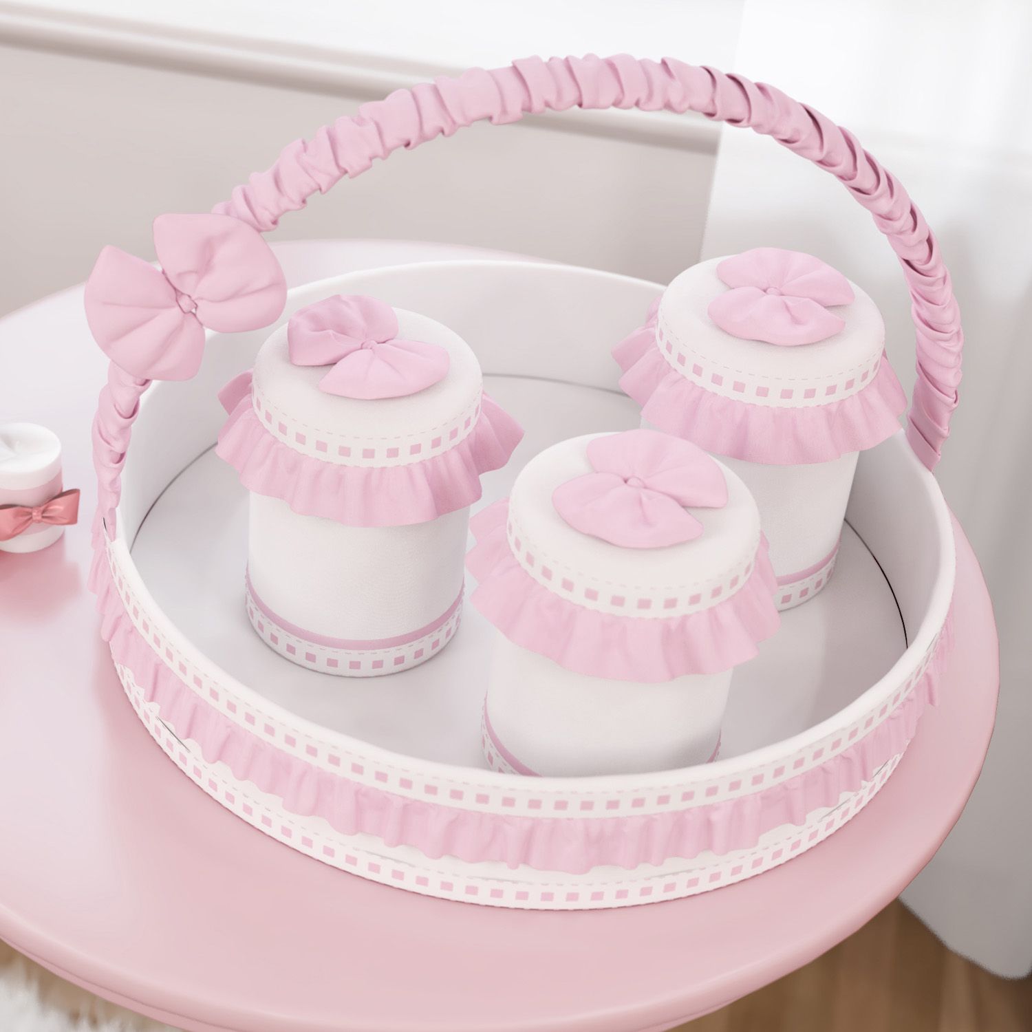 Cesta com Potes Pequena Bailarina