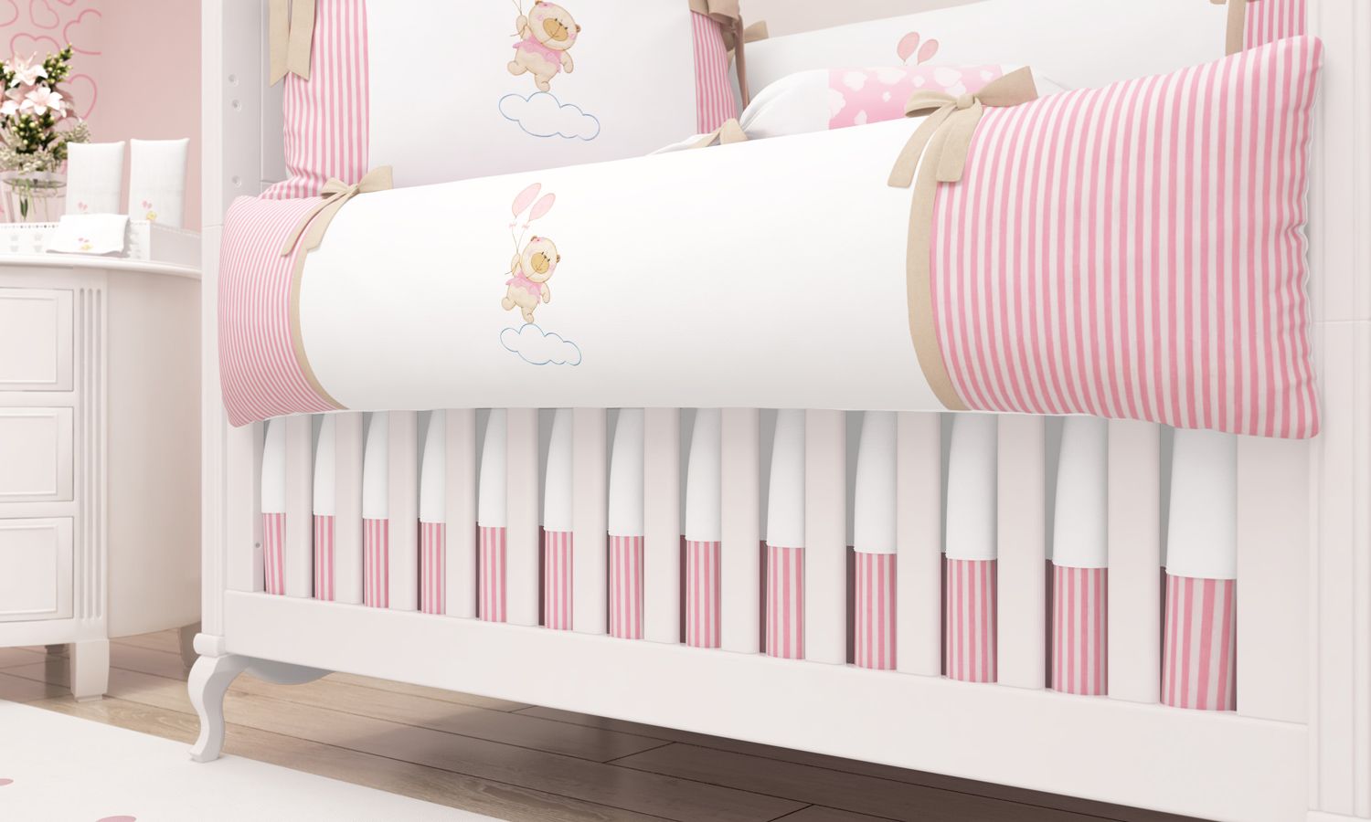 Kit Berço Ursinha Nina e o Balão