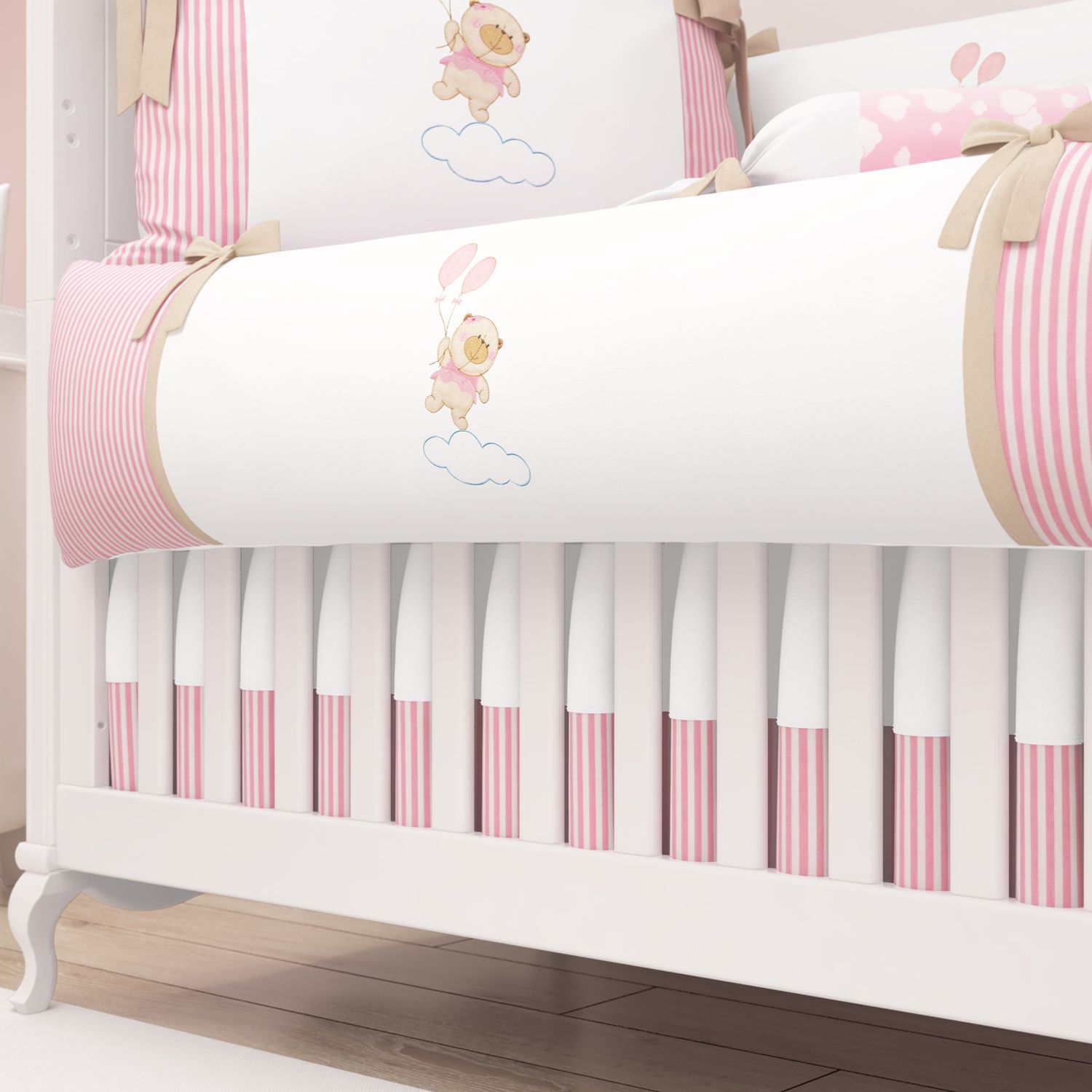 Saia de Berço Barra Listrada Azul